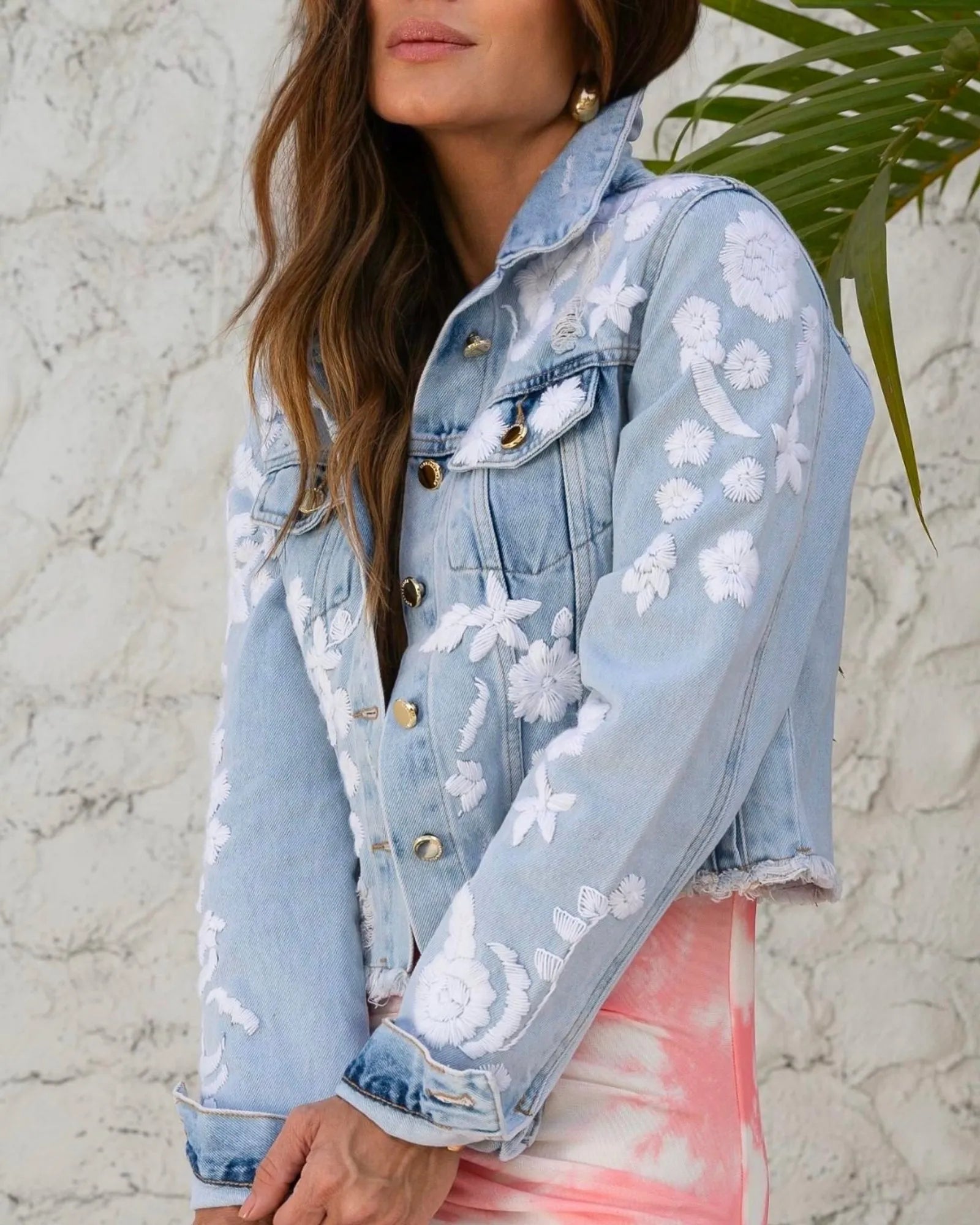 Jaqueta Bordada Linha Branca