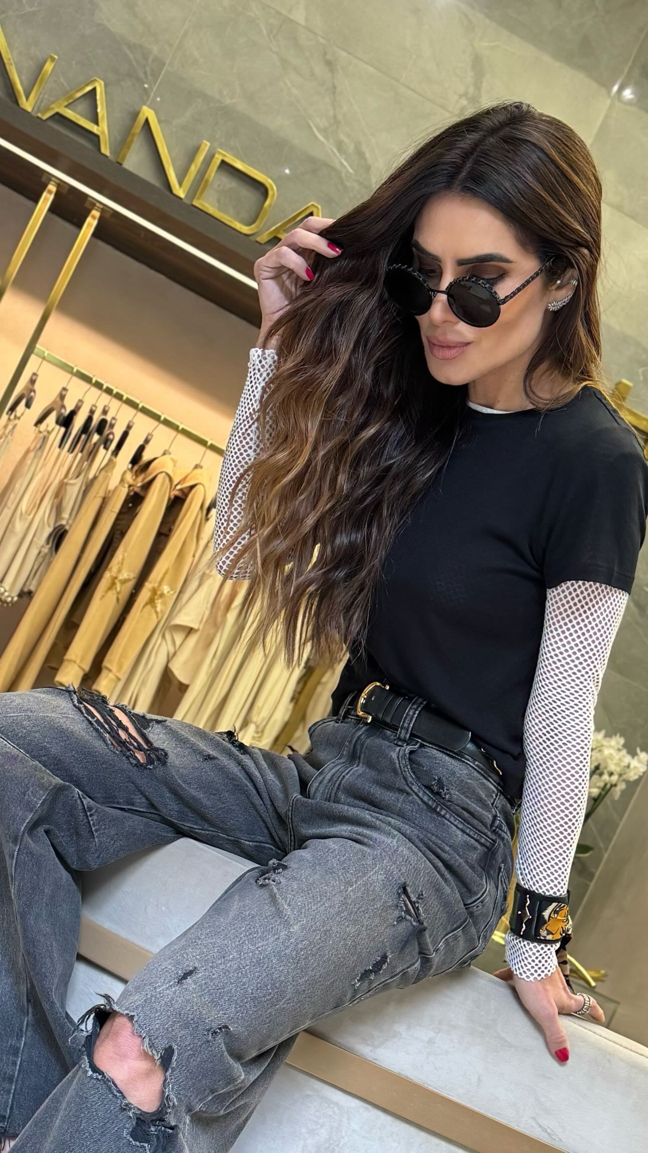 Blusa Básica Malha Manga Curta