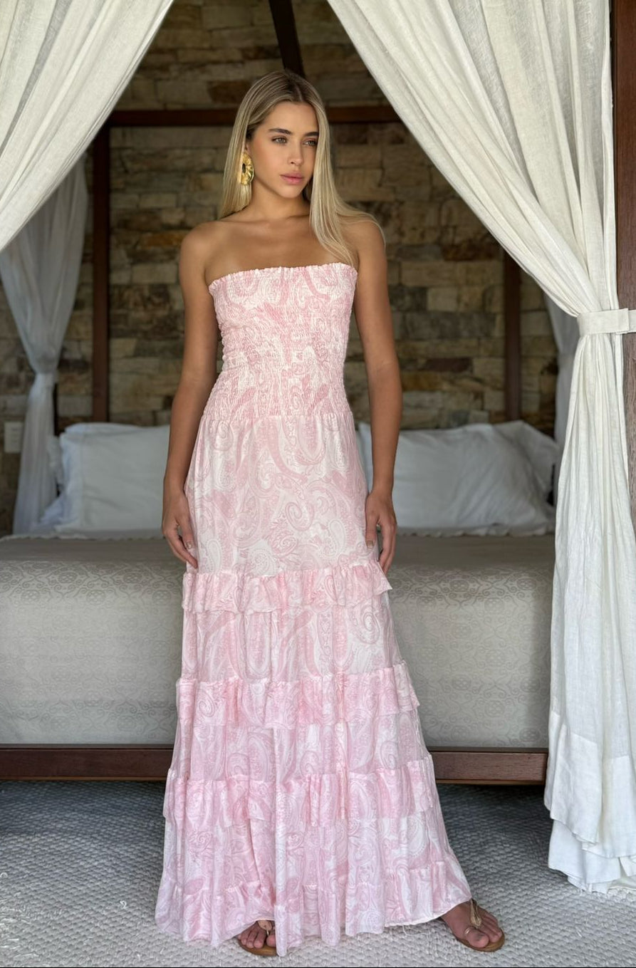 Vestido Tomara Que Caia Em Lastex Estampado