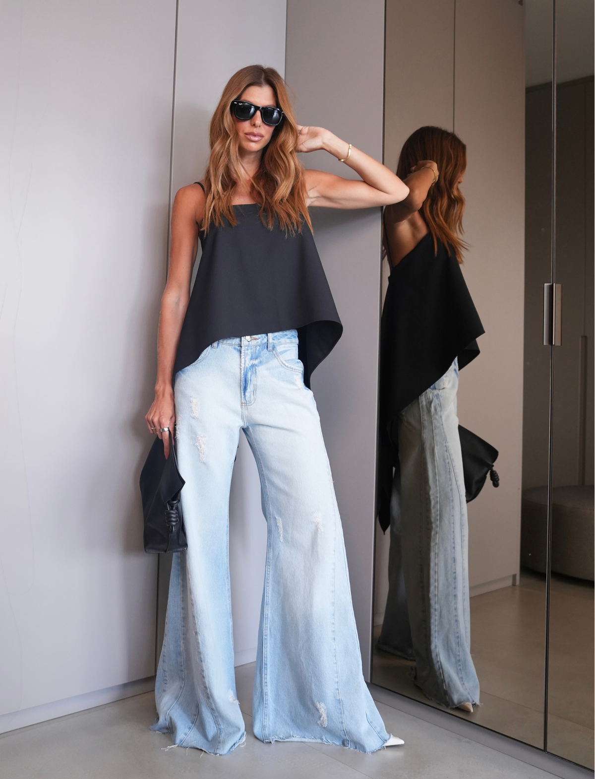 Blusa em Crepe Detalhe Pontas