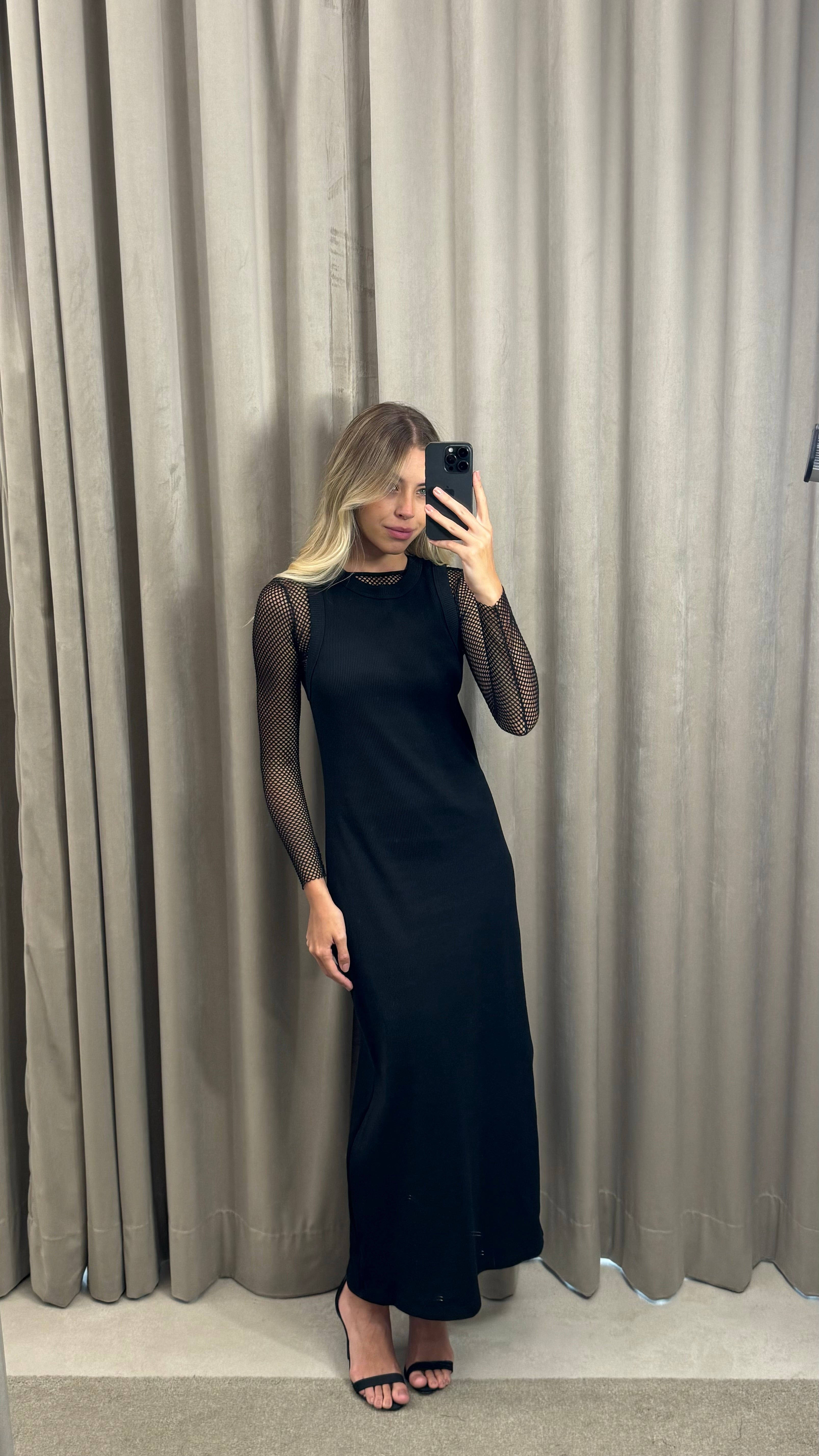 Vestido Liso Basico Ribana