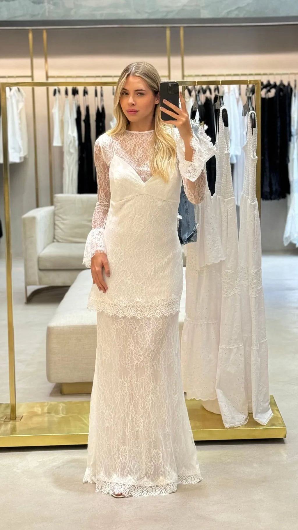 Vestido De Renda De Alcinha