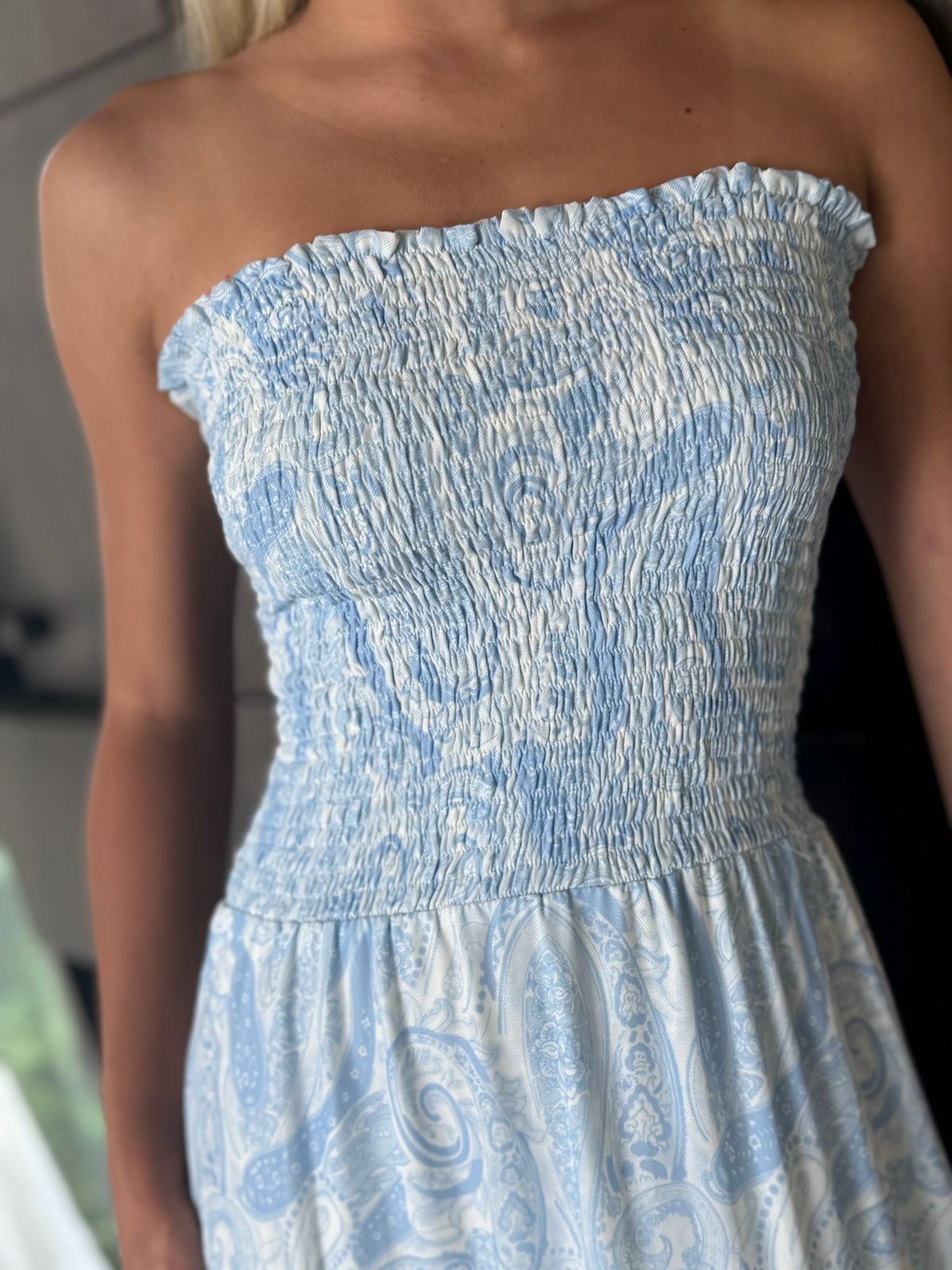 Vestido Tomara Que Caia Em Lastex Estampado