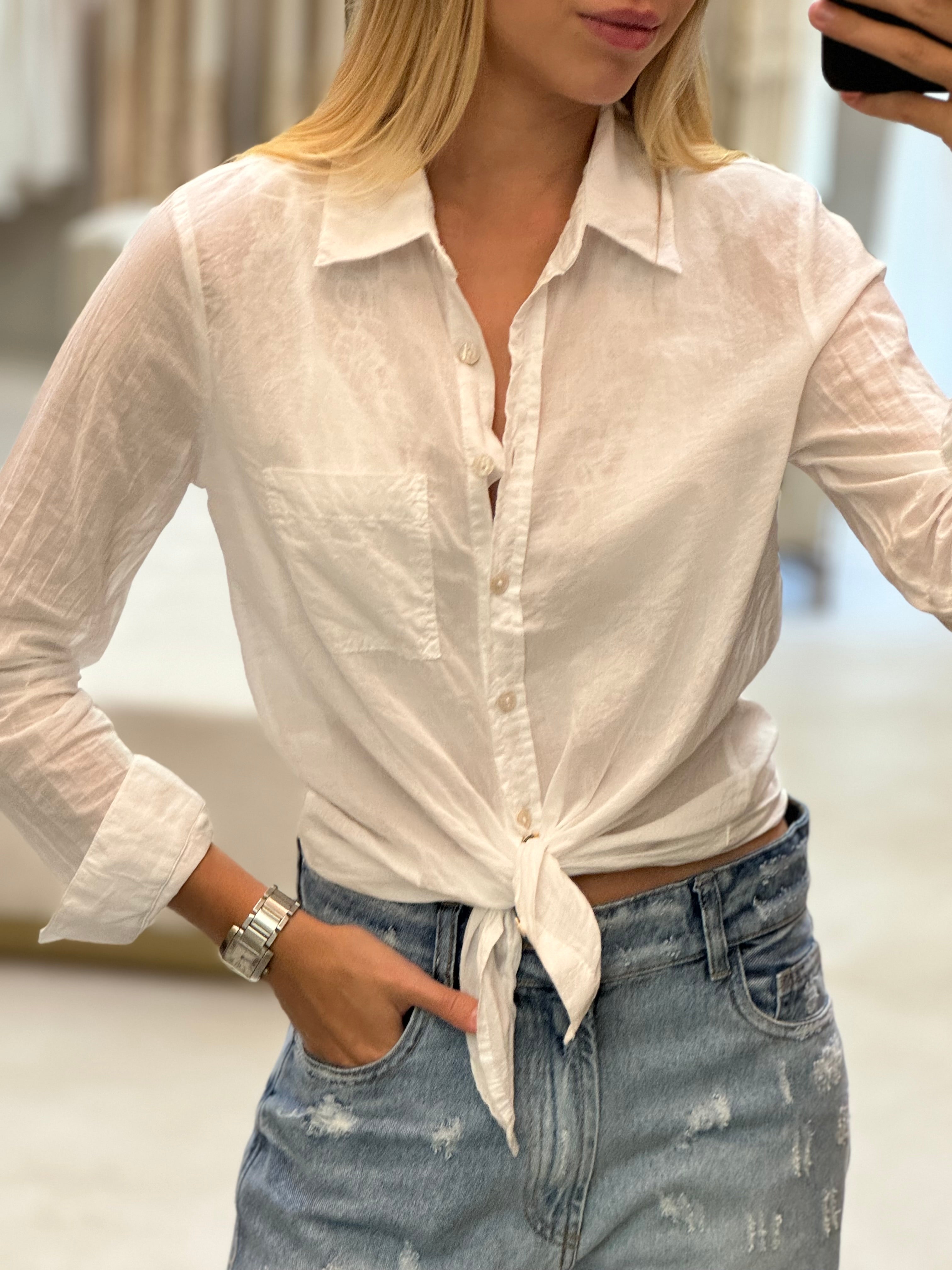 Camisa Manga Longa Amassadinha