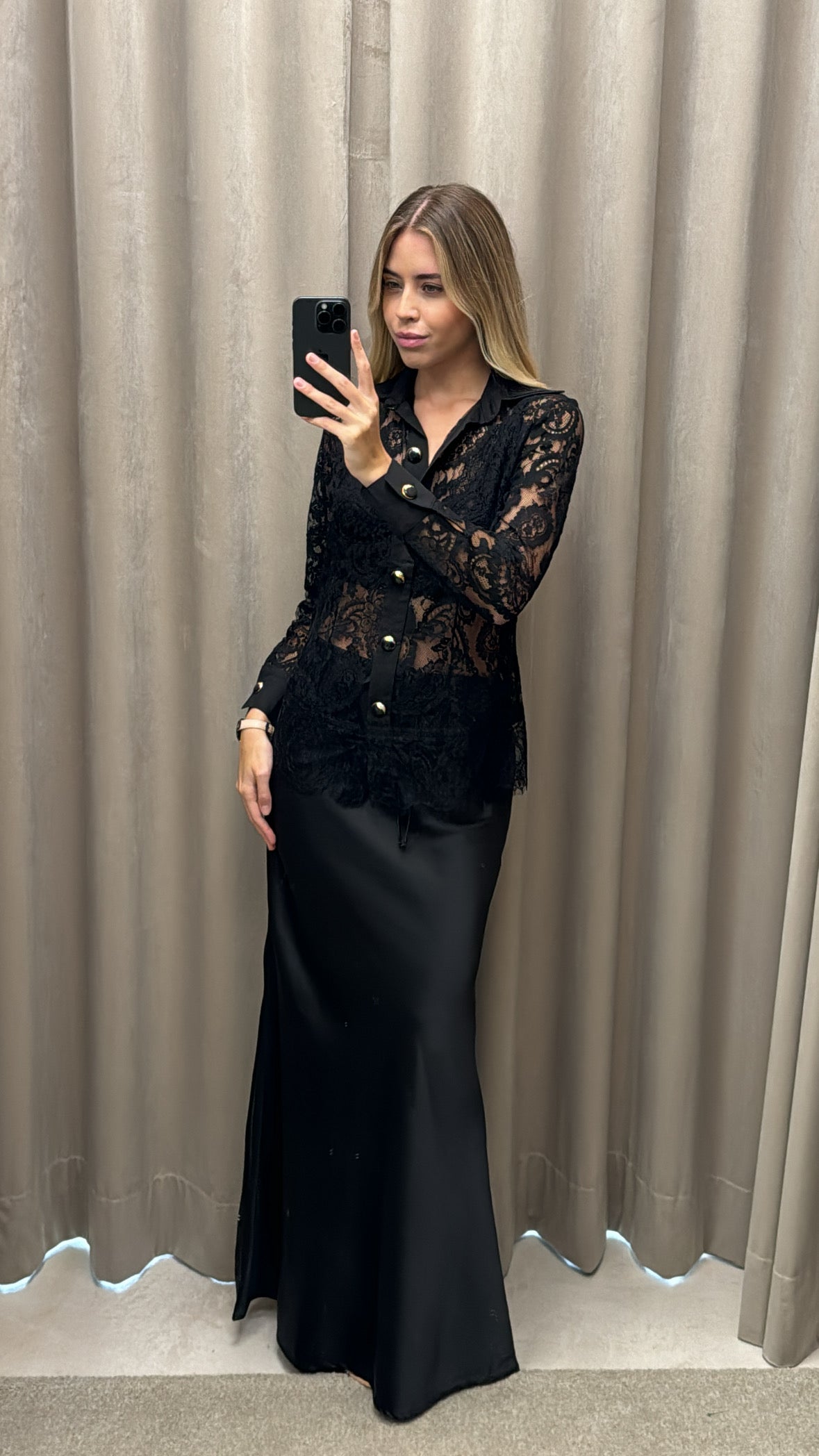 Saia De Cetim De Seda