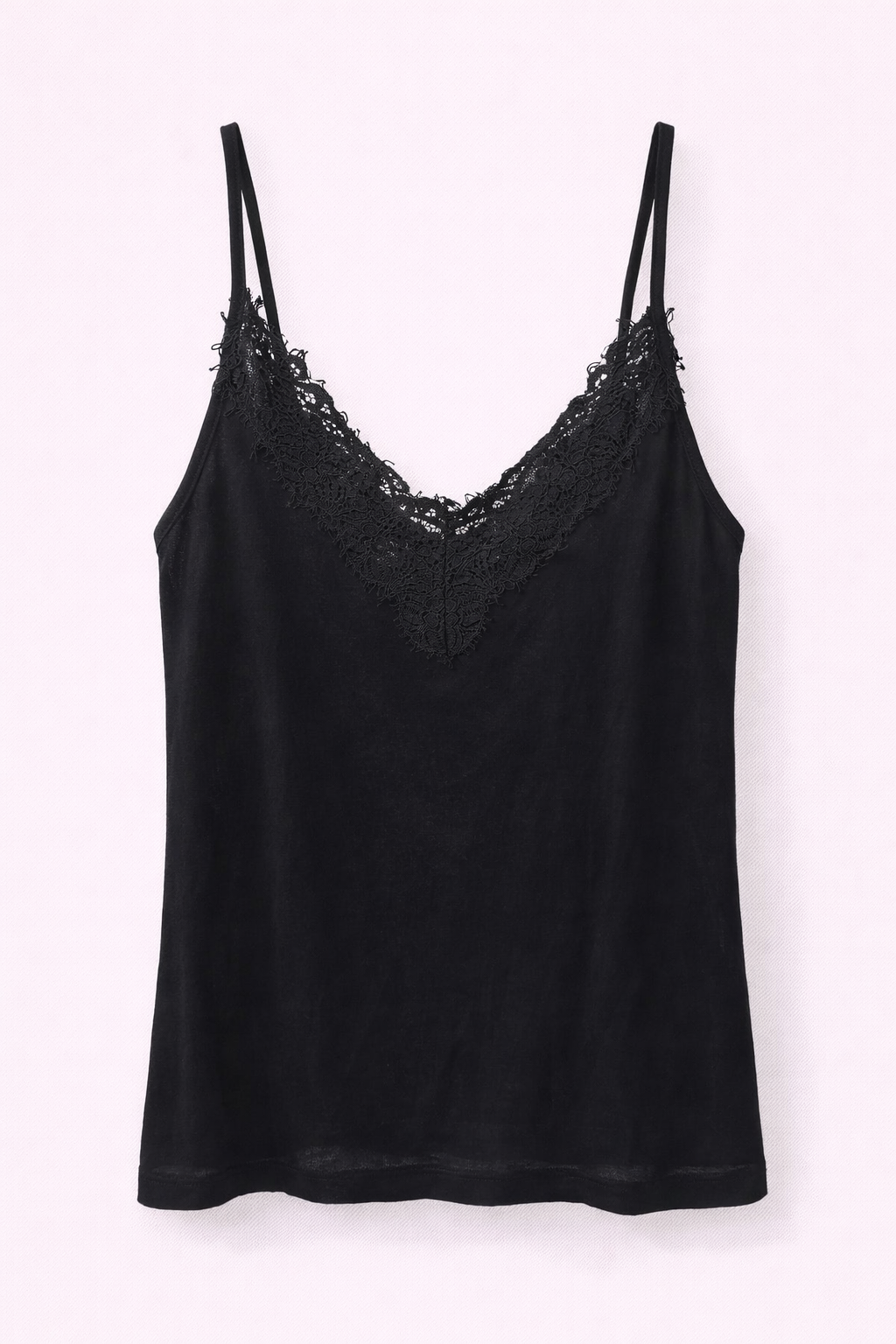 Regata Alcinha Com Renda Decote