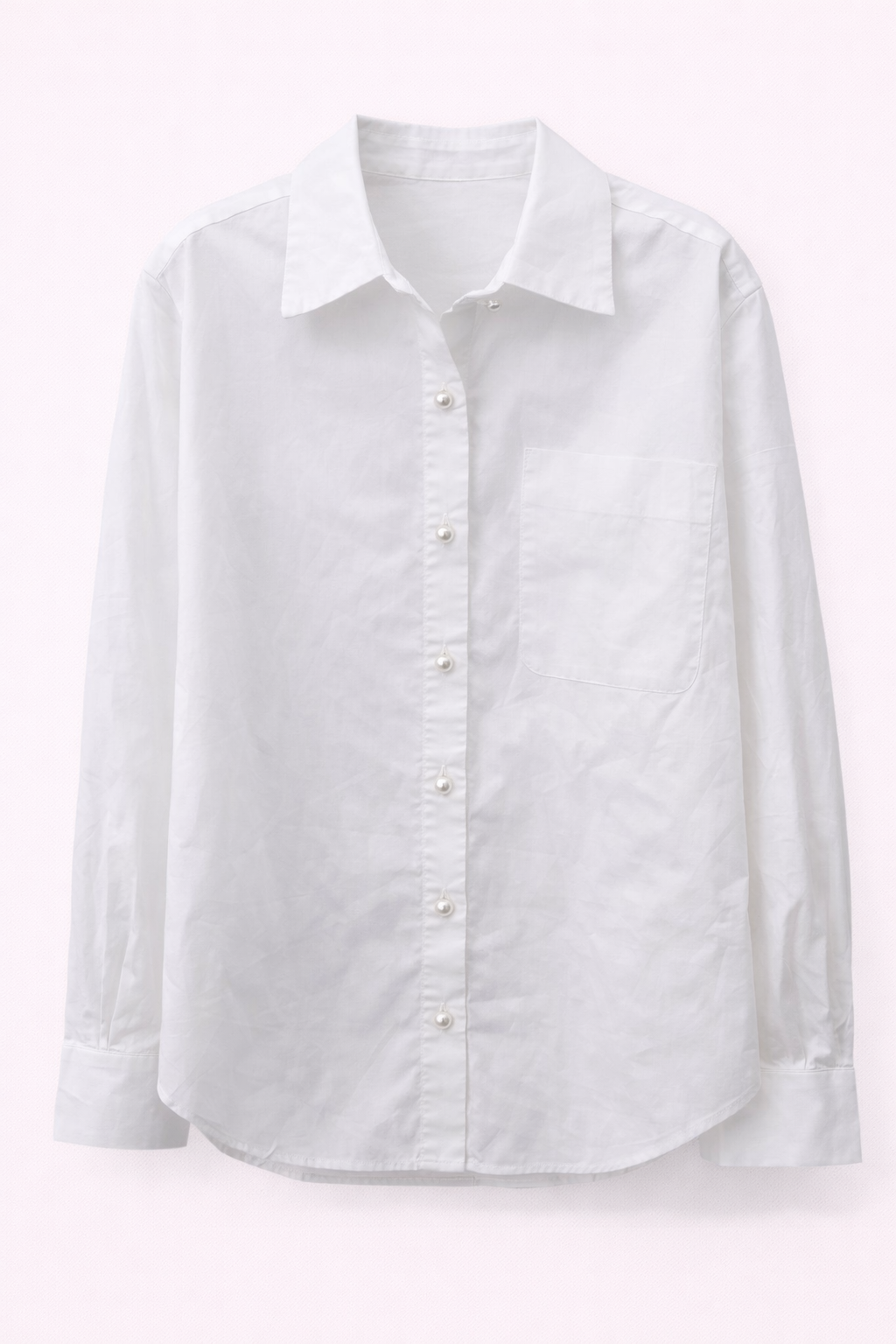 Camisa Com Botoes De Perolas