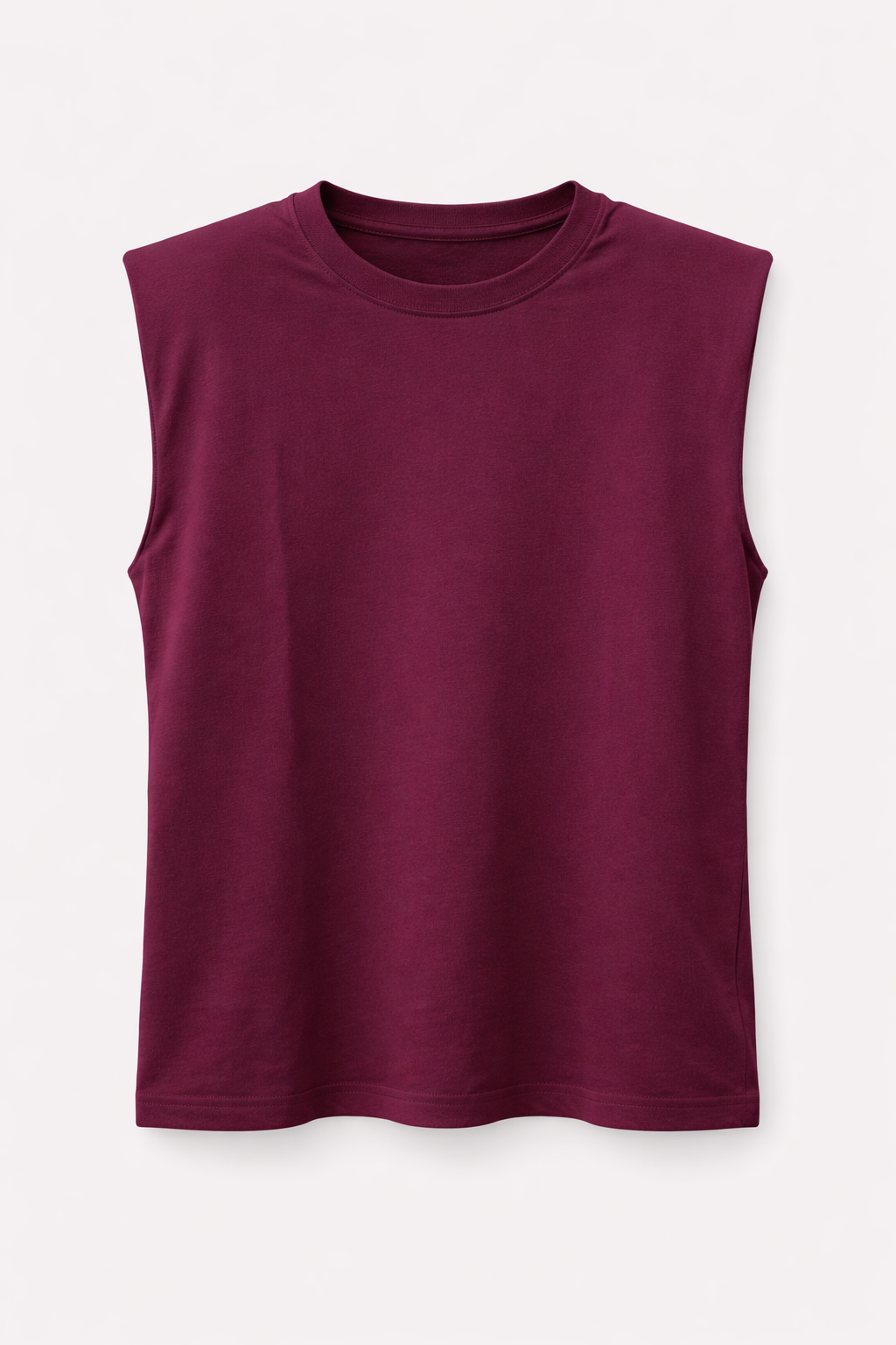 Blusa sem manga com ombreira