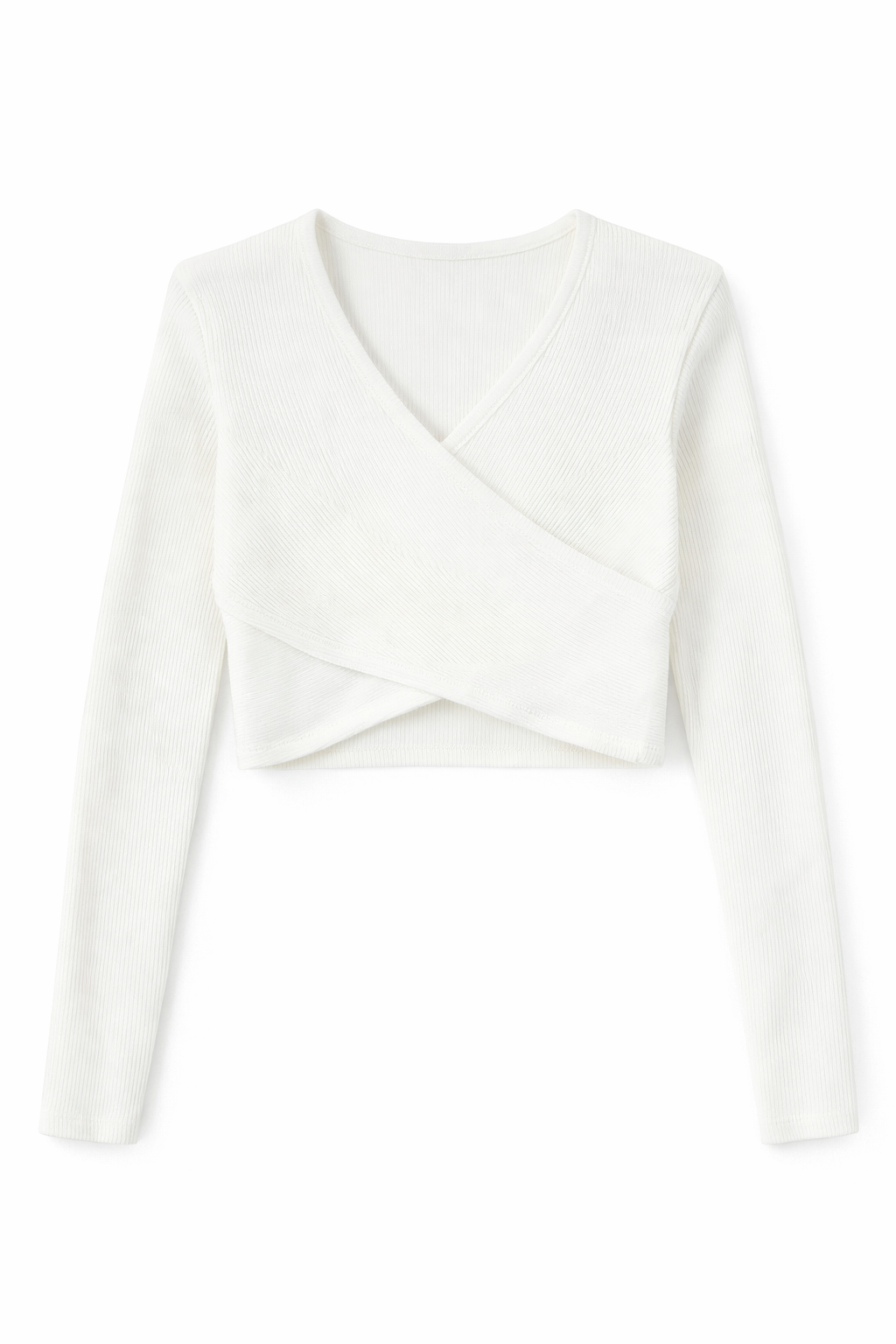 Blusa Transpassada Manga Longa