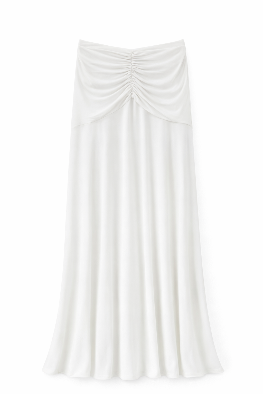 Saia de malha drapeada