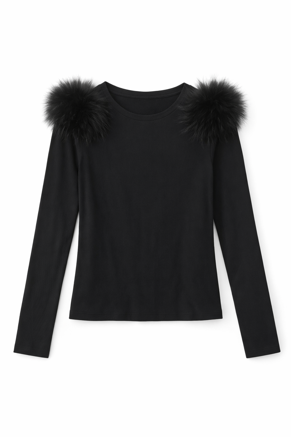 Blusa Com Pelo No Ombro Removivel
