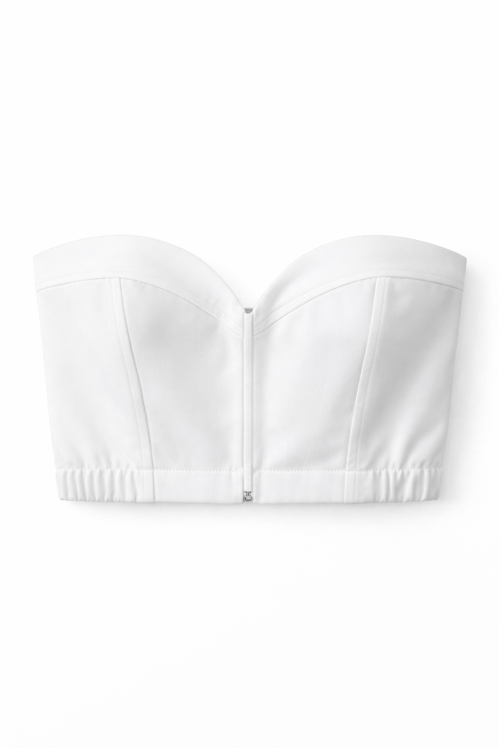 Cropped Tomara que caia com Decote Coração