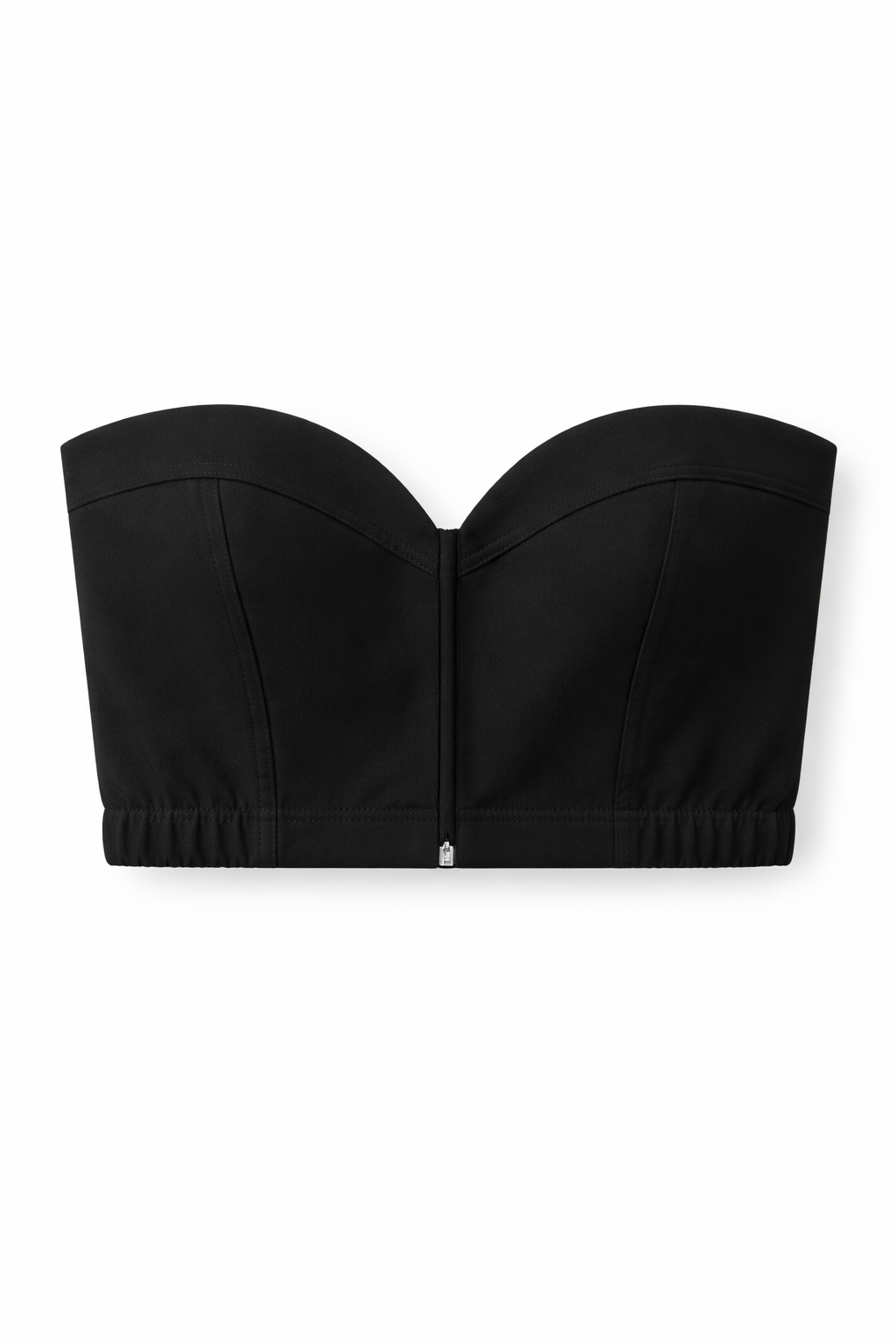 Cropped Tomara que caia com Decote Coração