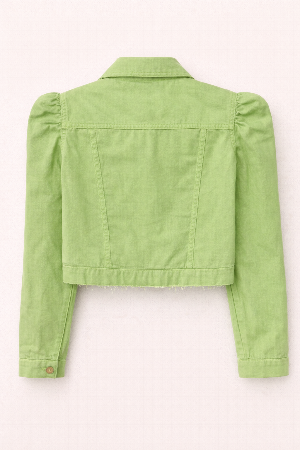 Jaqueta Jeans Manga Bufante