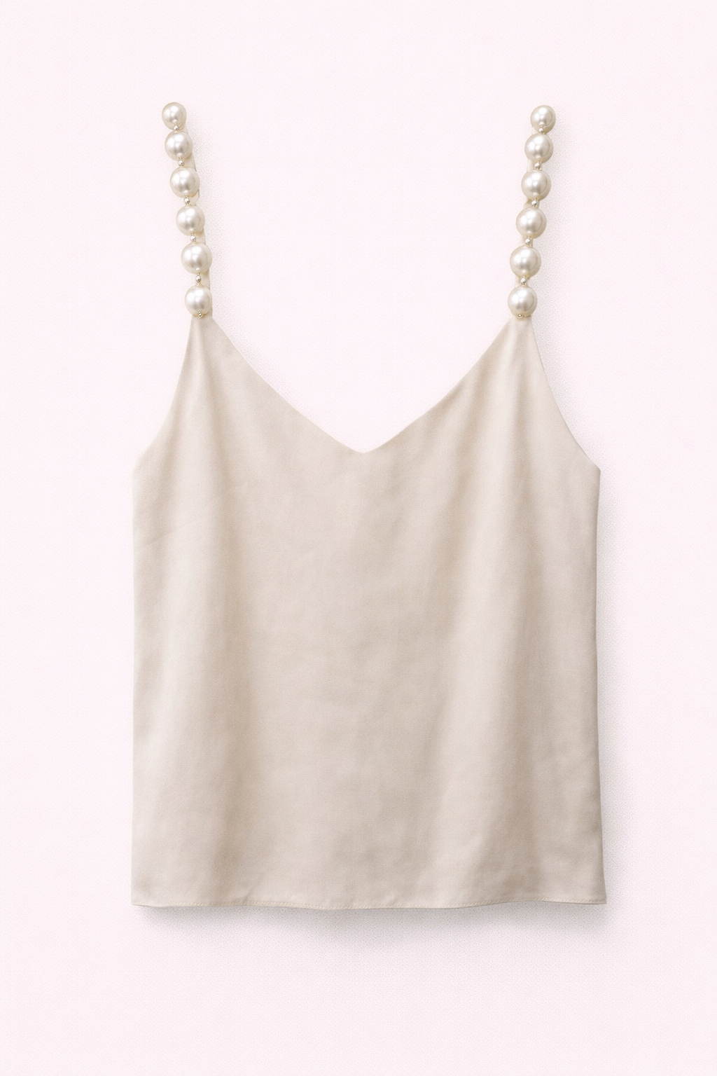 Blusa de alcinha com Perolas na alça