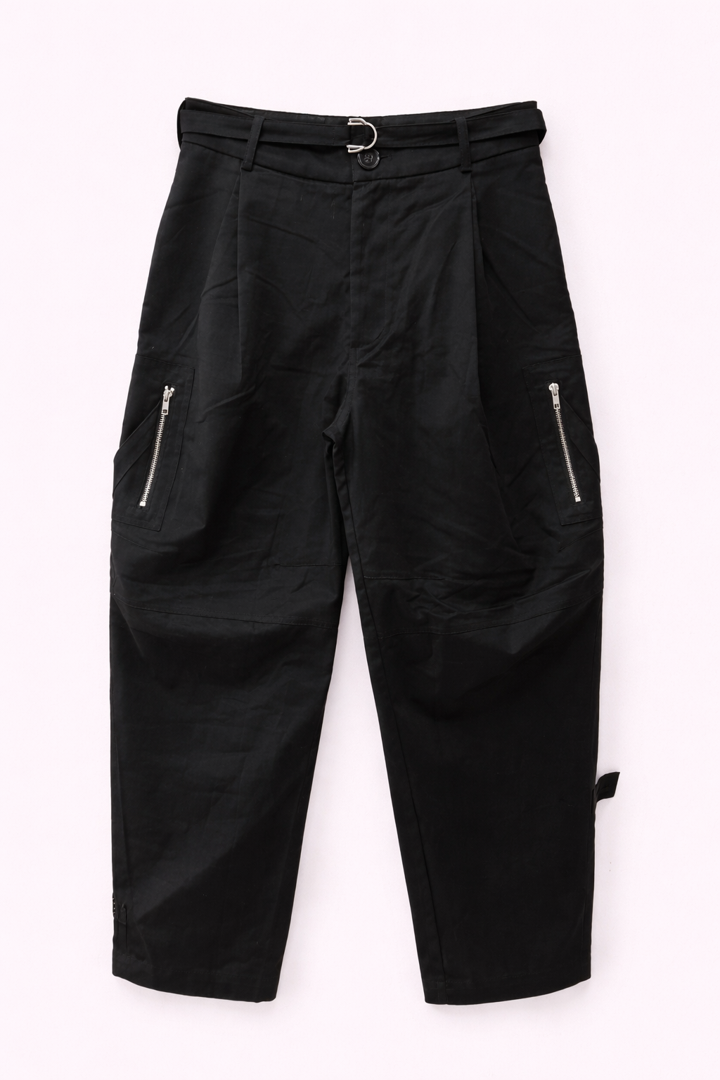 Calça Cargo Com Cinto E Ziper