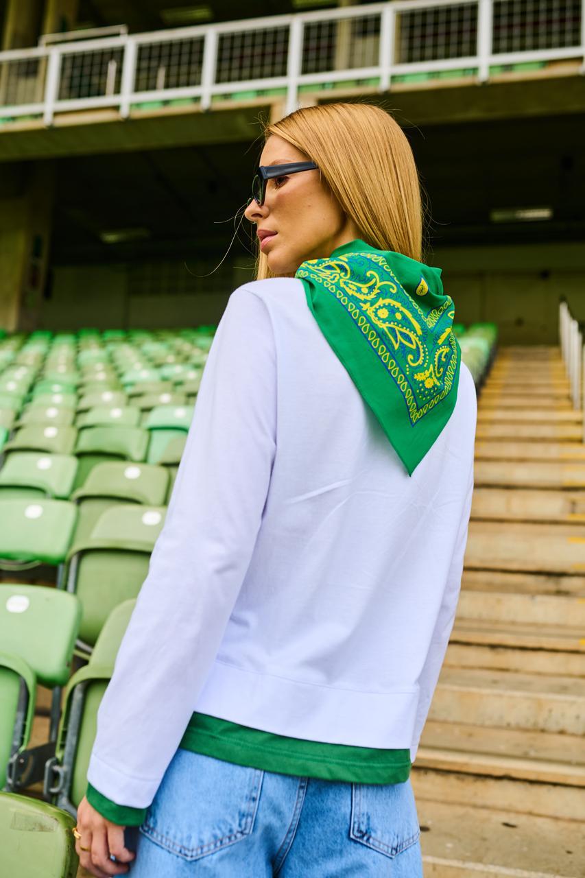 Blusa Copa Manga Longa com Bandana