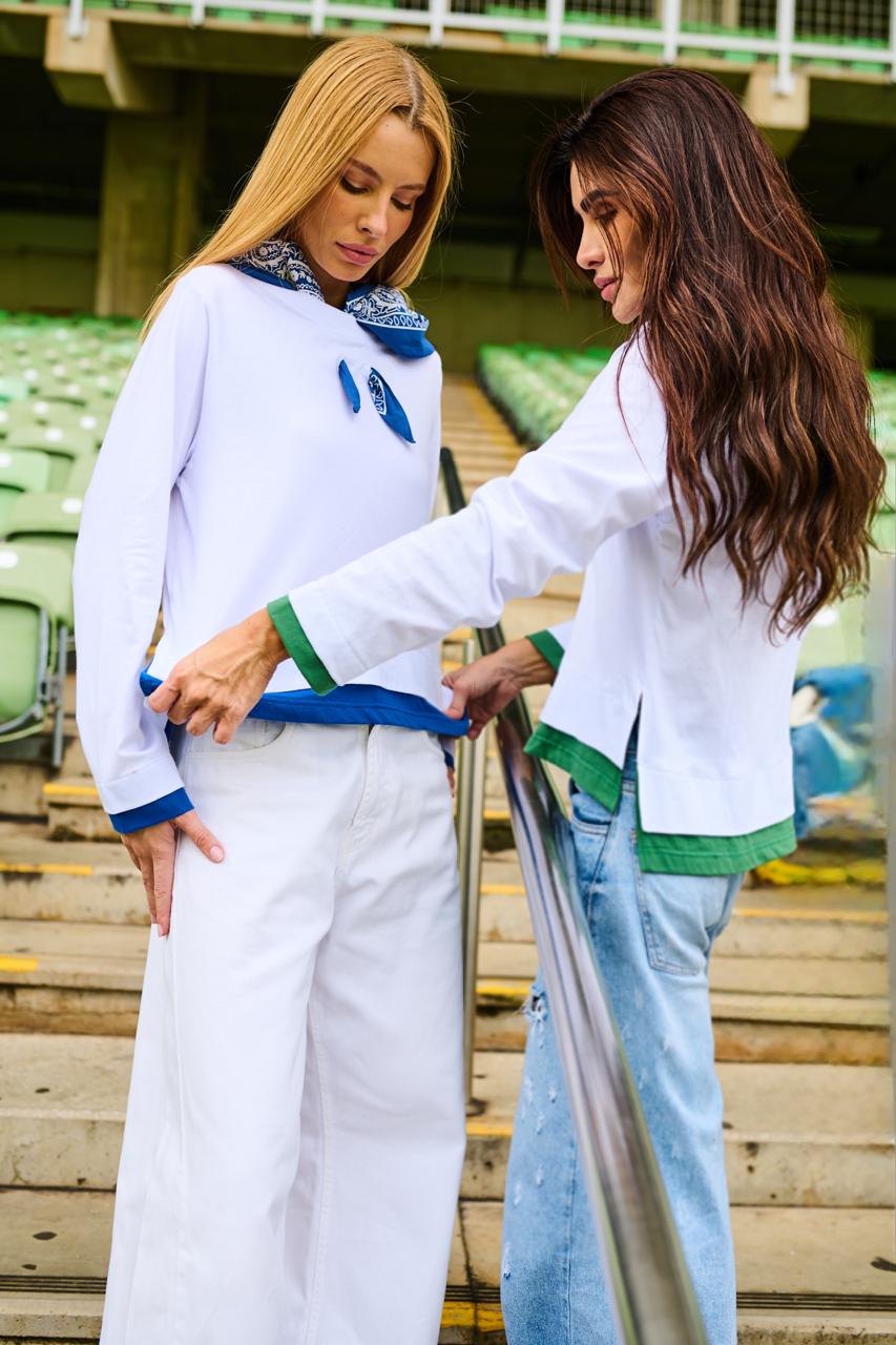 Blusa Copa Manga Longa com Bandana