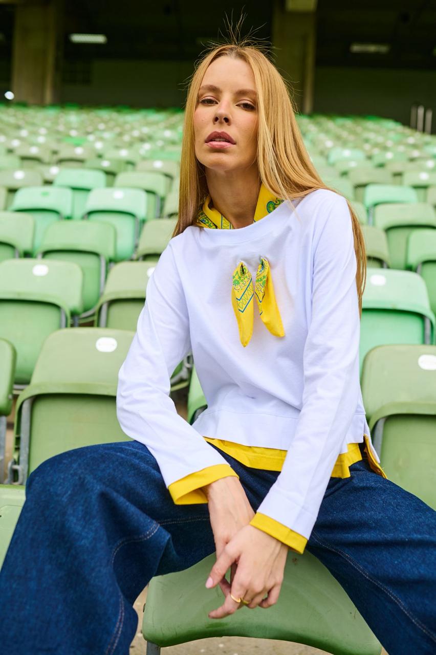 Blusa Copa Manga Longa com Bandana