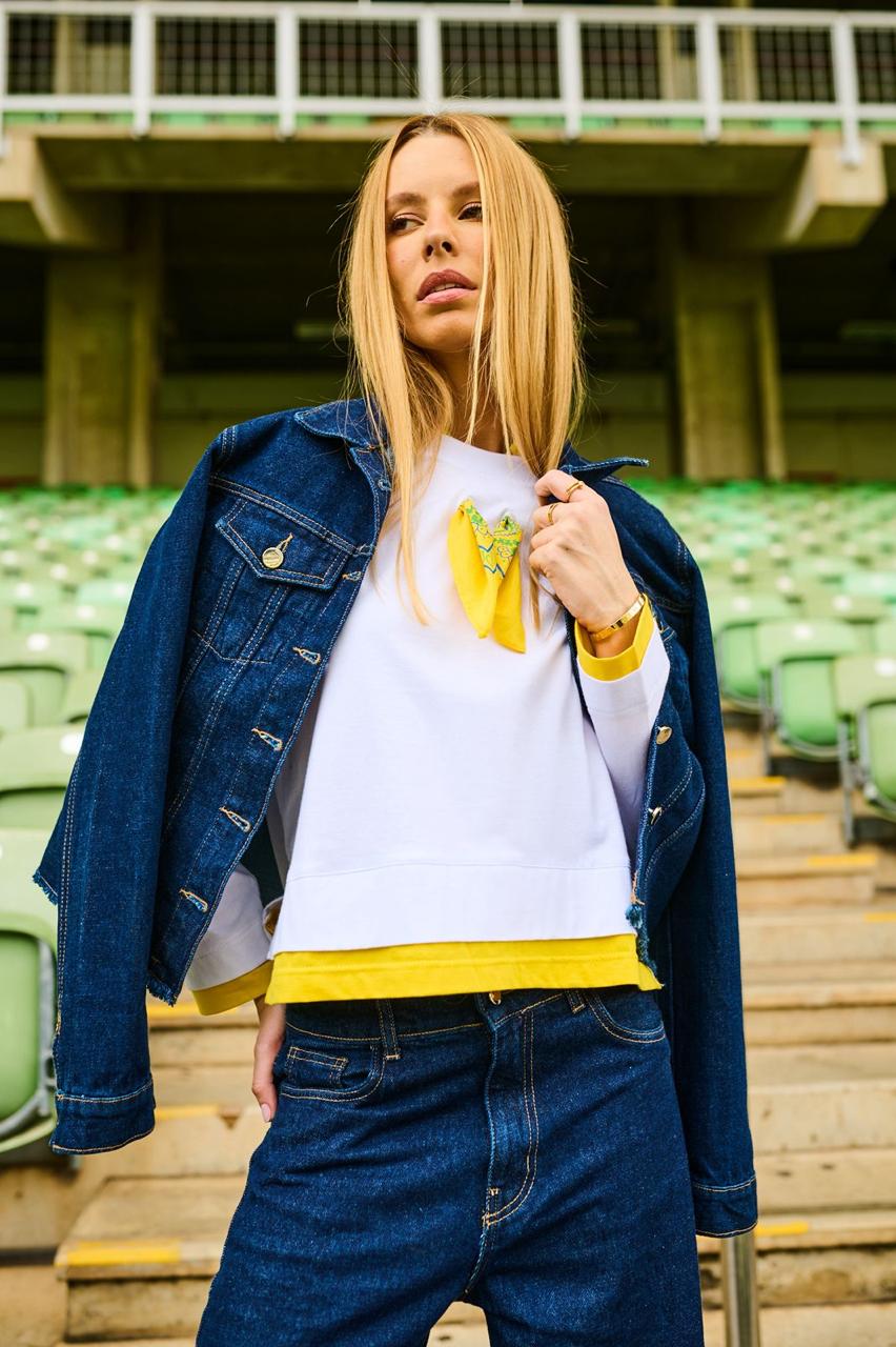 Blusa Copa Manga Longa com Bandana