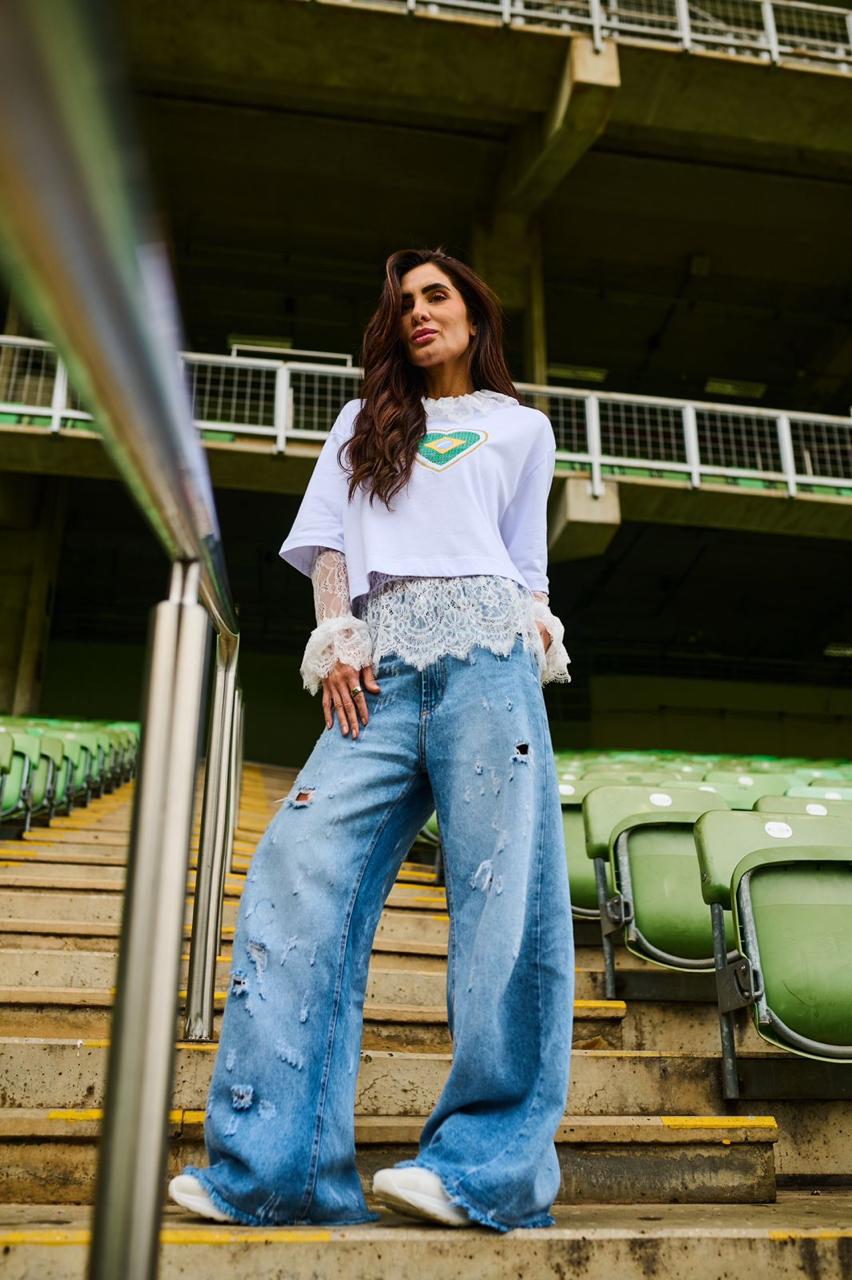 Blusa Copa com Coração Bordado
