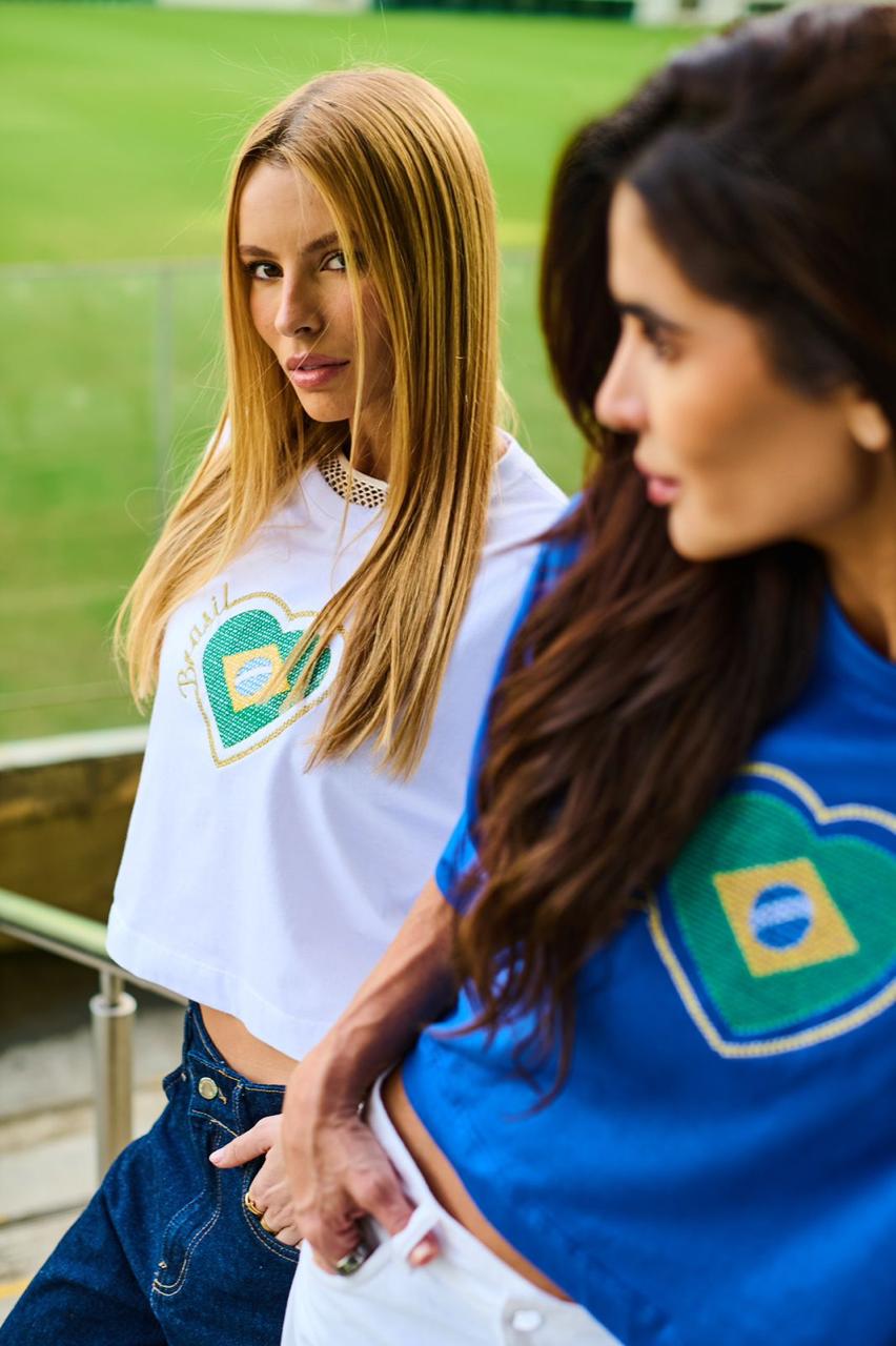 Blusa Copa com Coração Bordado