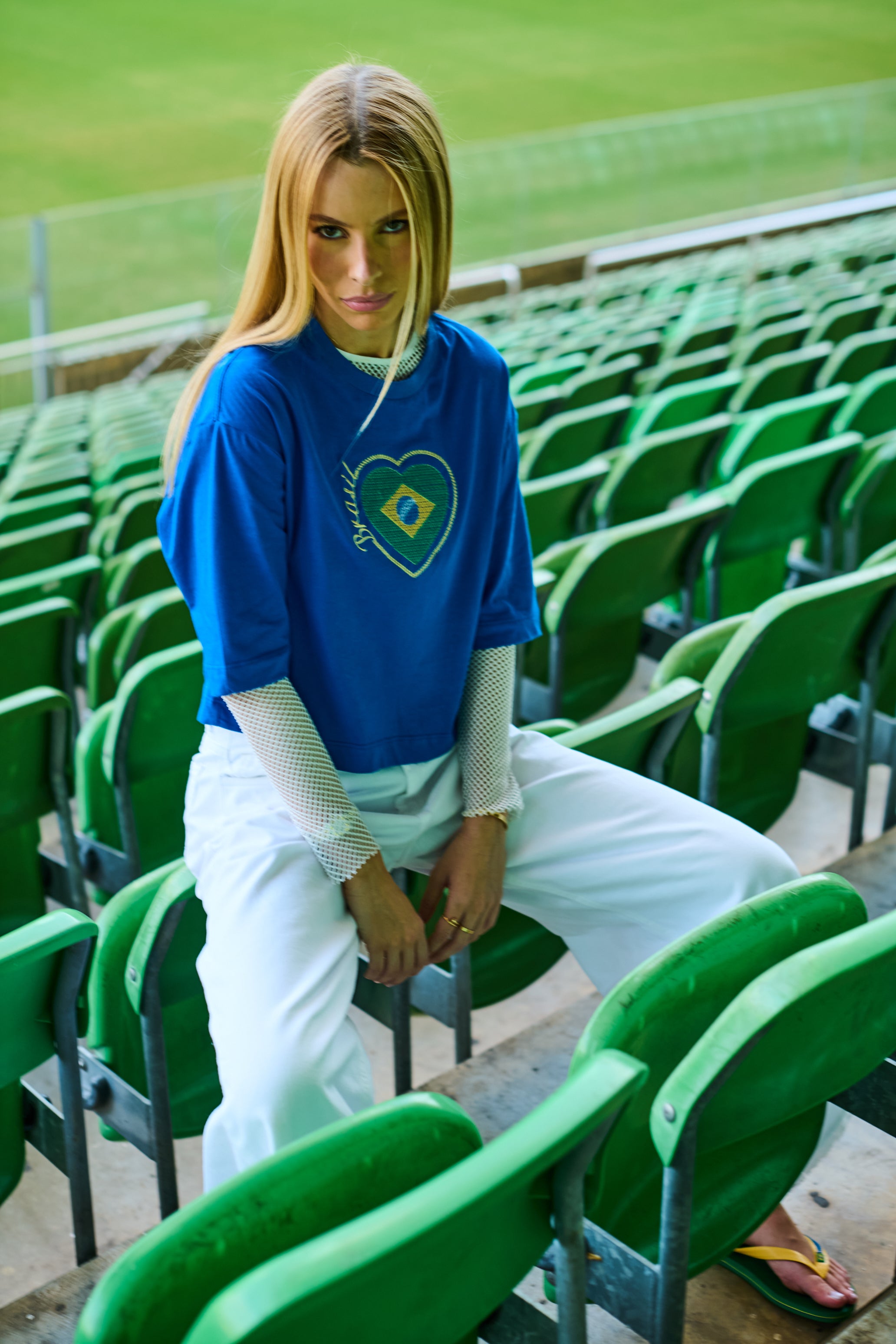 Blusa Copa com Coração Bordado