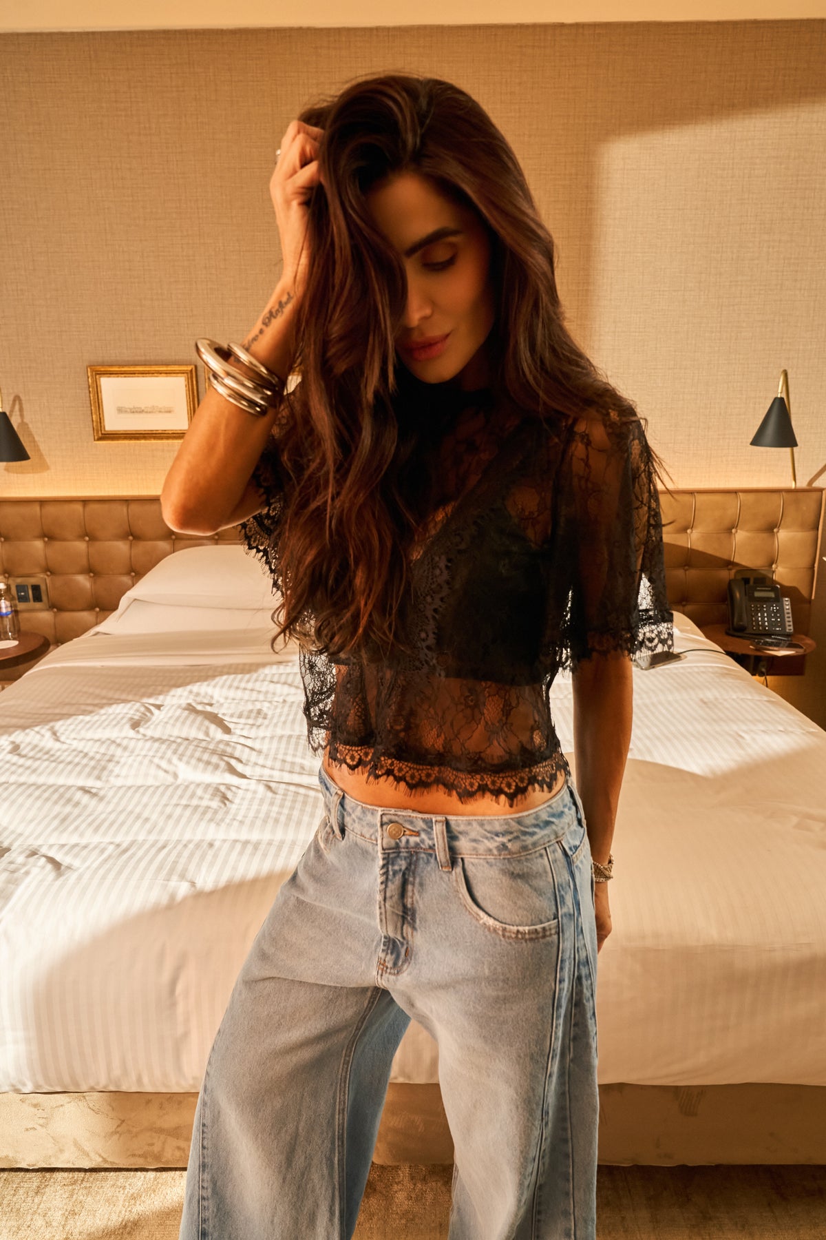 Cropped em Renda com Top