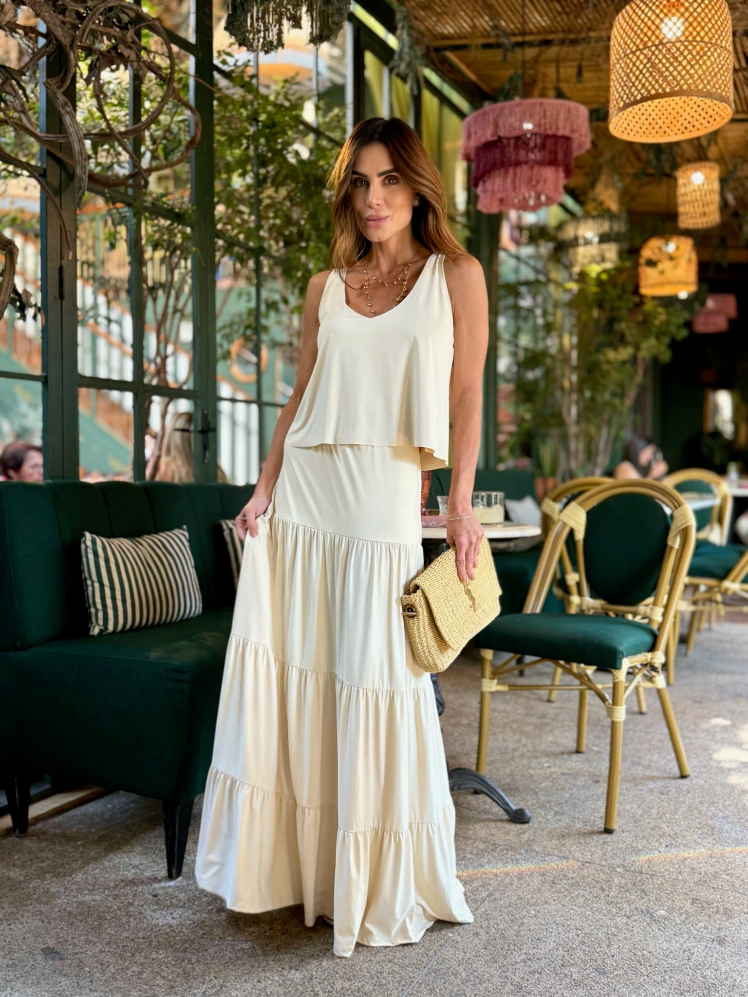 Conjunto De Malha Fria Regata E Saia