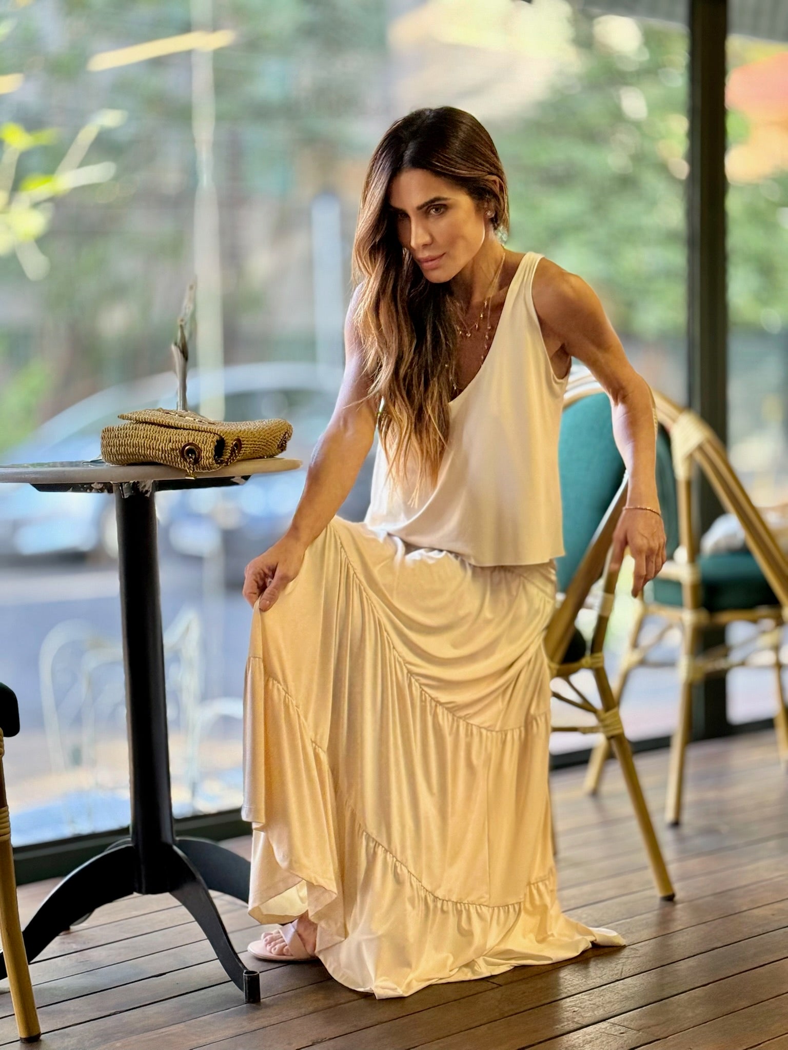 Conjunto De Malha Fria Regata E Saia