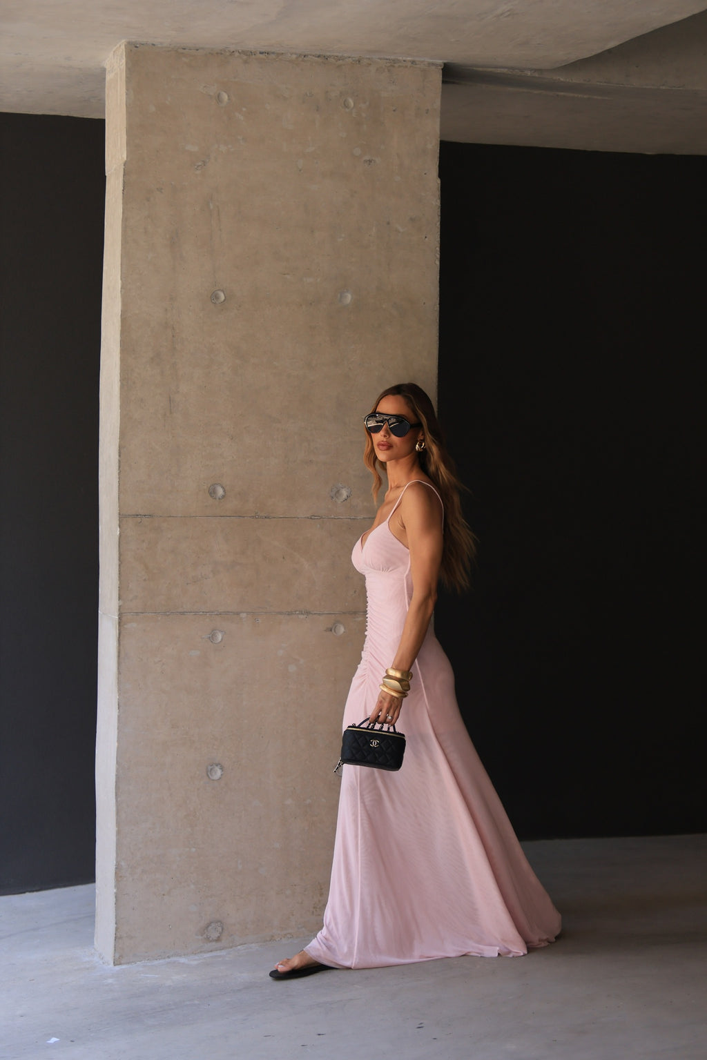 Vestido De Tule De Alcinha Franzido