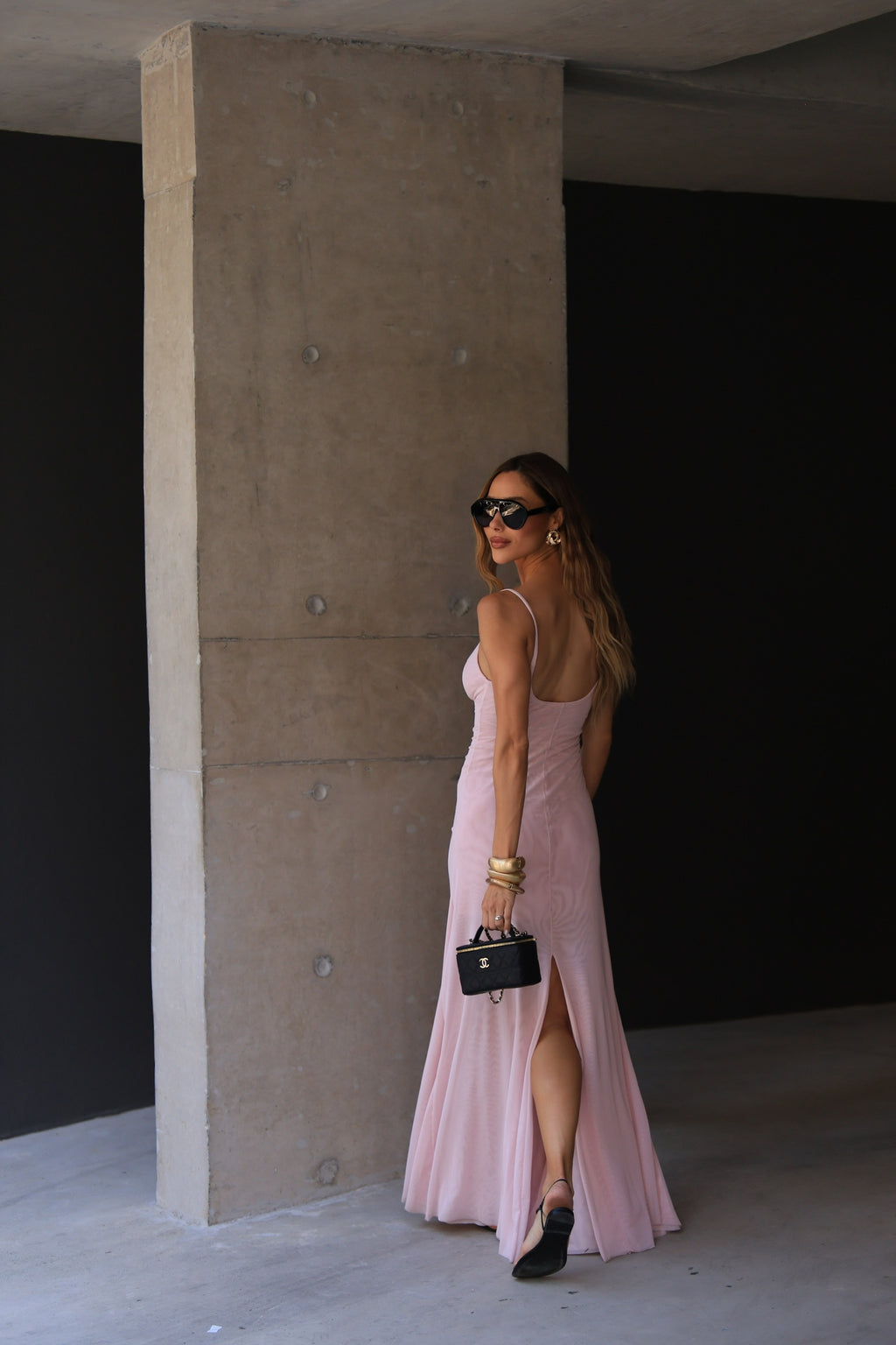 Vestido De Tule De Alcinha Franzido