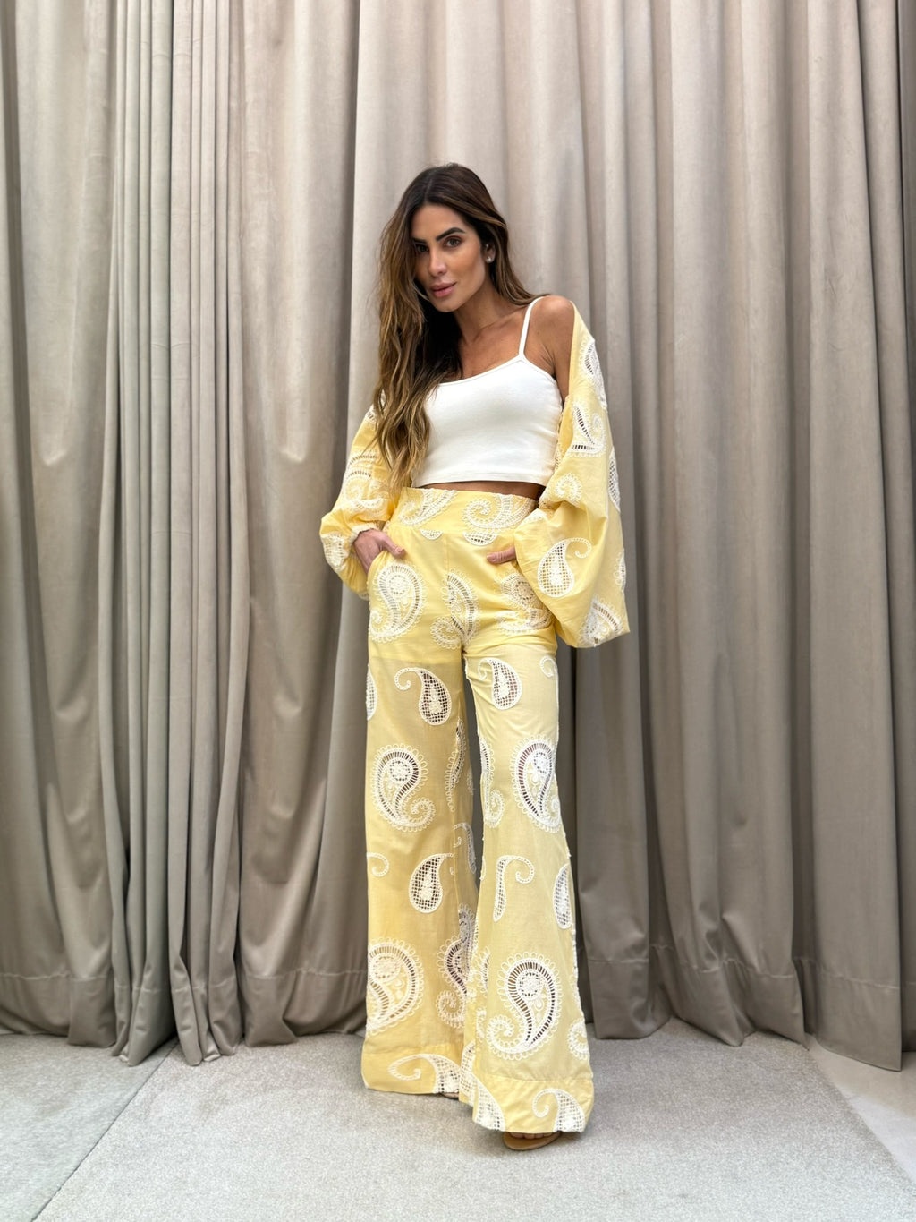 Conjunto Laise Calça Estola