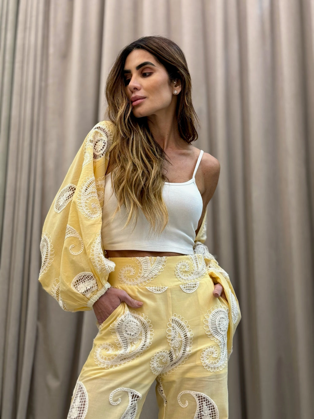 Conjunto Laise Calça Estola