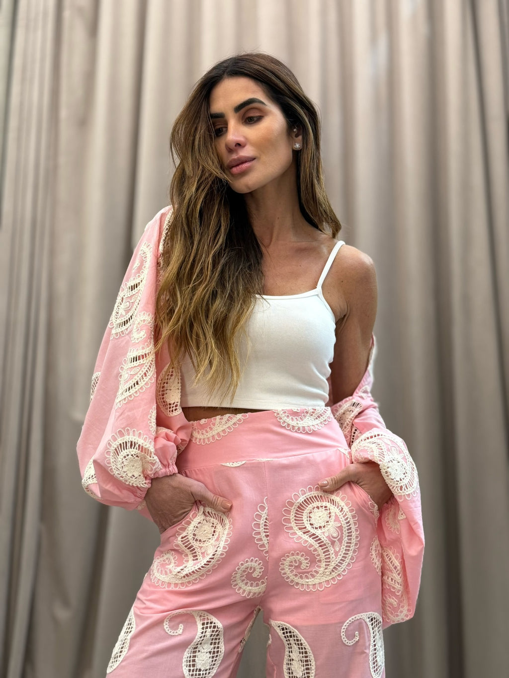 Conjunto Laise Calça Estola