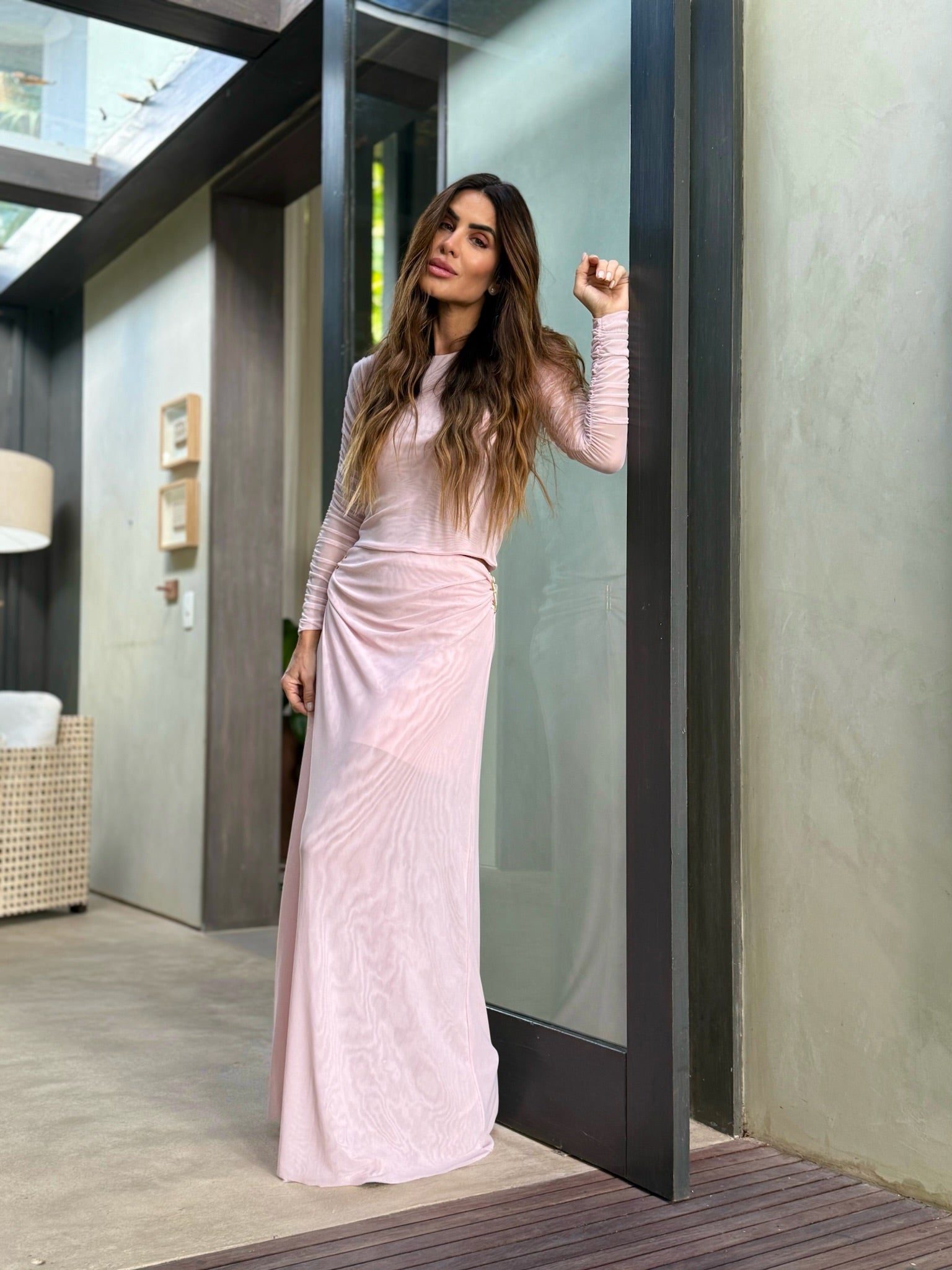 Conjunto Franzido De Tule