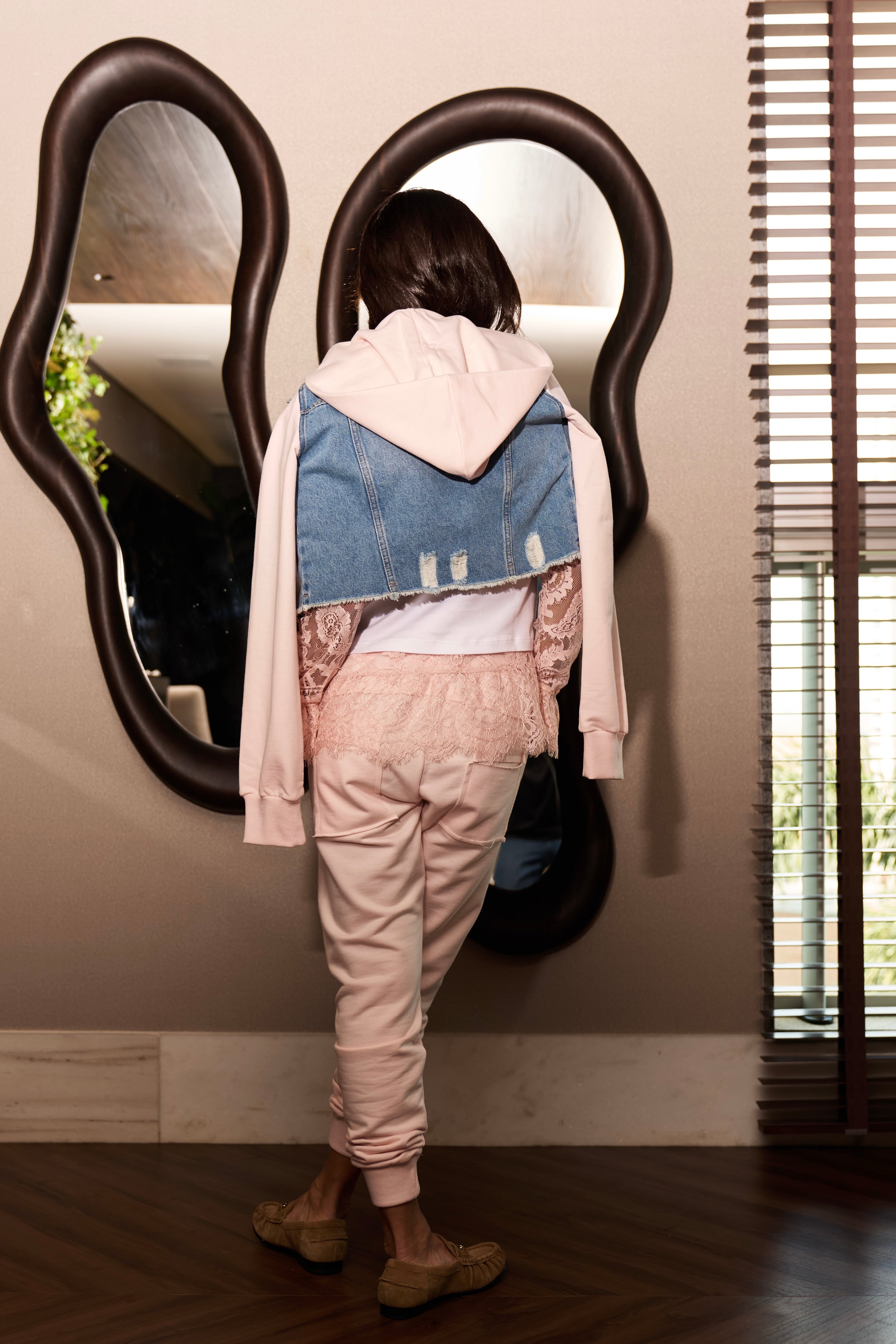 Conjunto Jaqueta E Calça Jeans Moletom