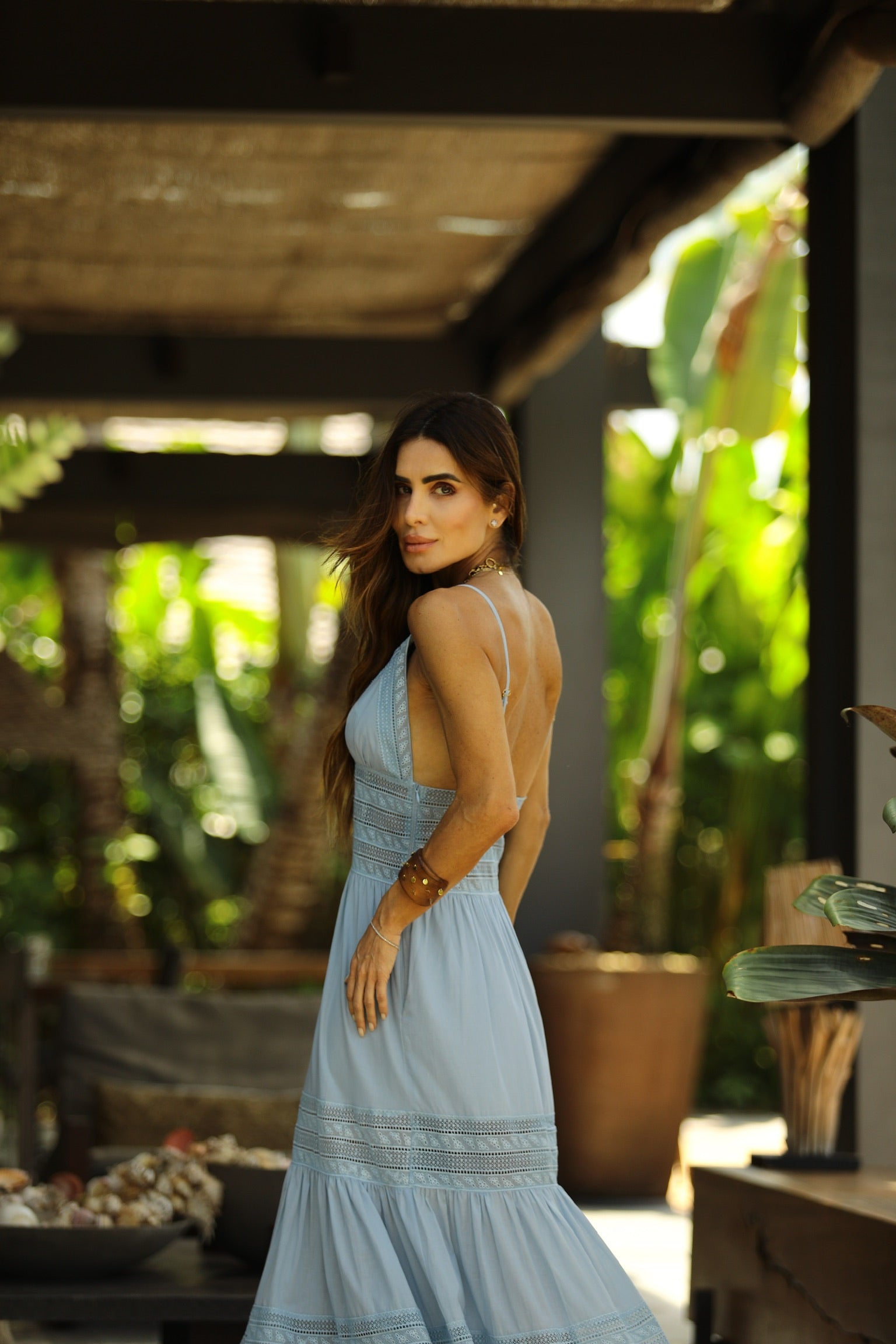 Vestido De Alcinha Em Cambraia De Algodao Com Entremeio Em Renda