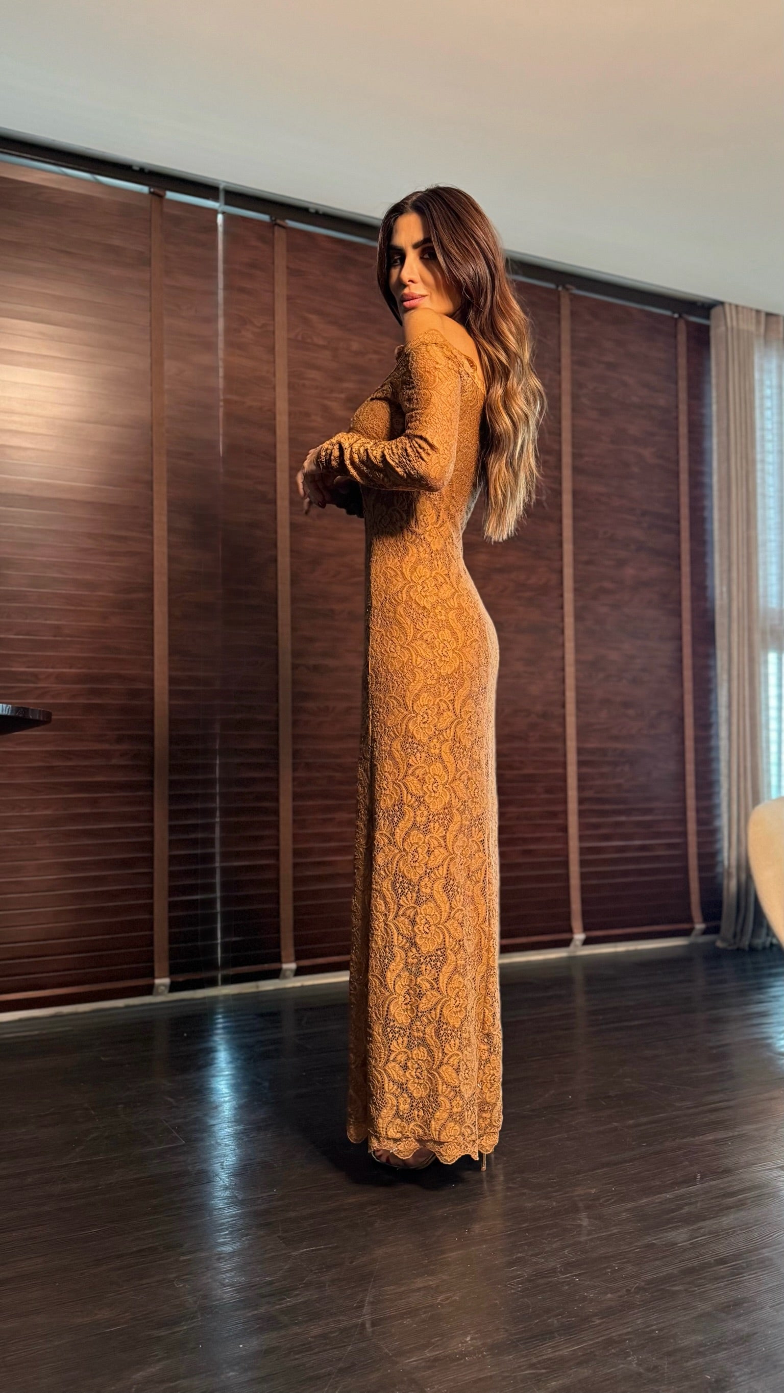 Vestido Ombro A Ombro De Renda