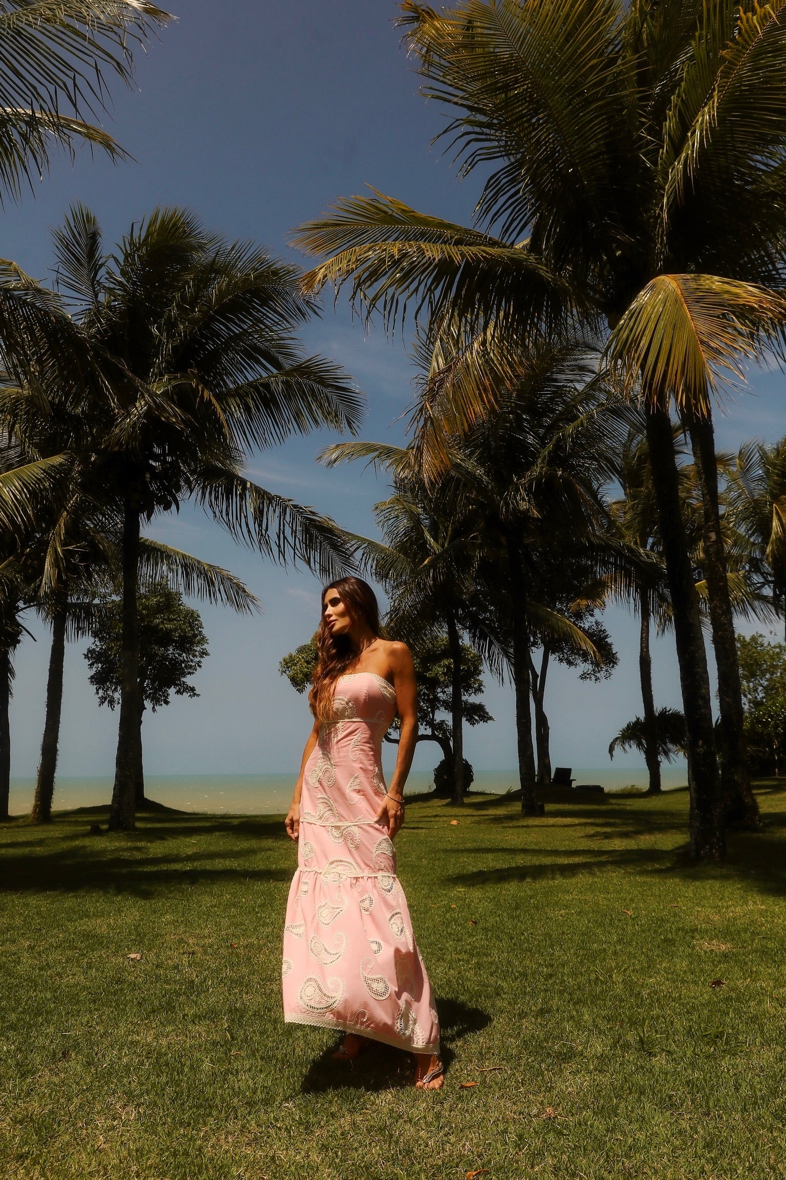 Vestido Tomara Que Caia Em Laise Com Entremeios Em Renda