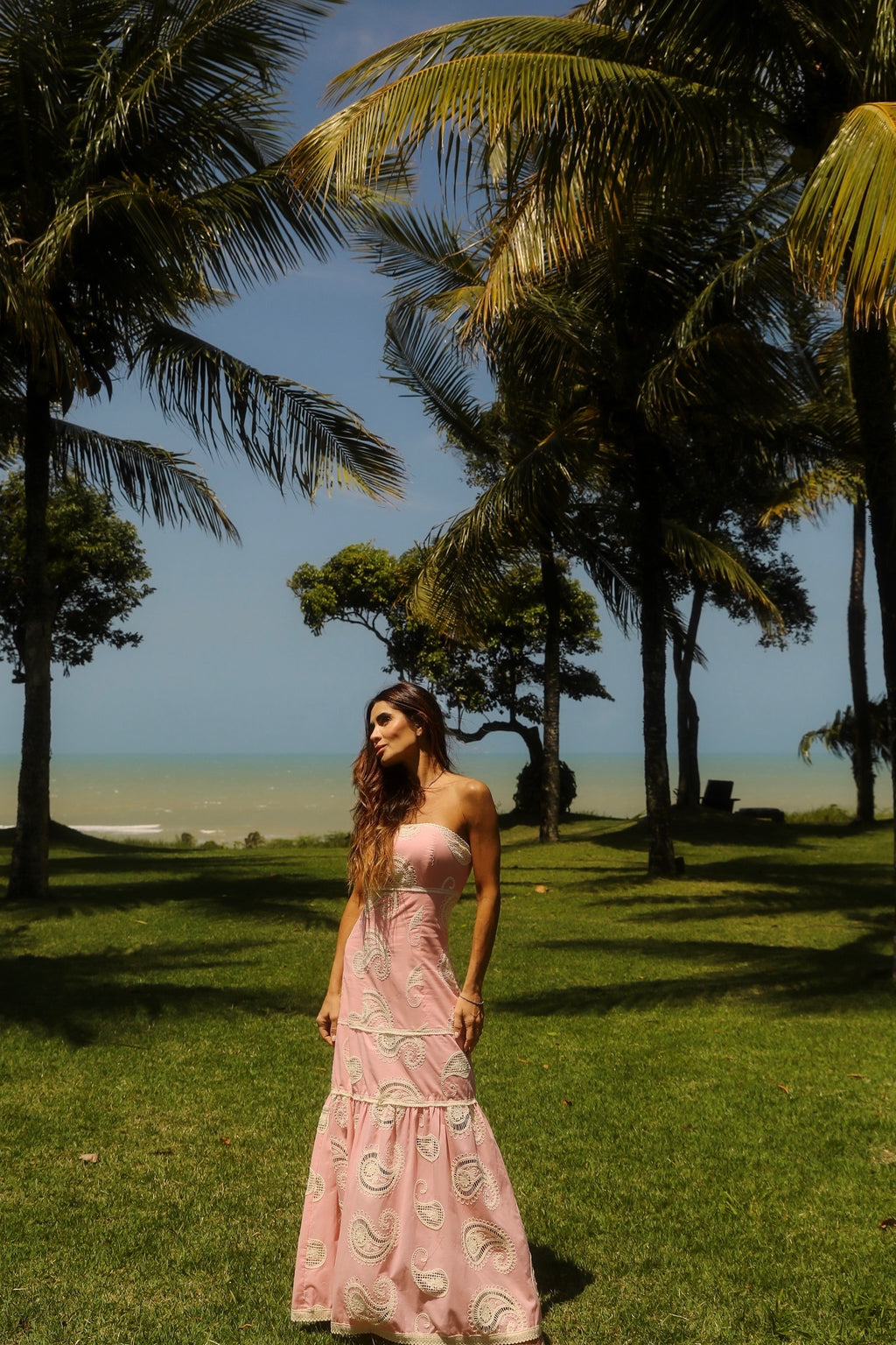 Vestido Tomara Que Caia Em Laise Com Entremeios Em Renda