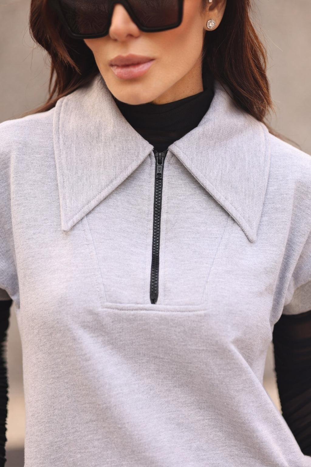 Conjunto De Moletom S/Manga Com Calça Jogger