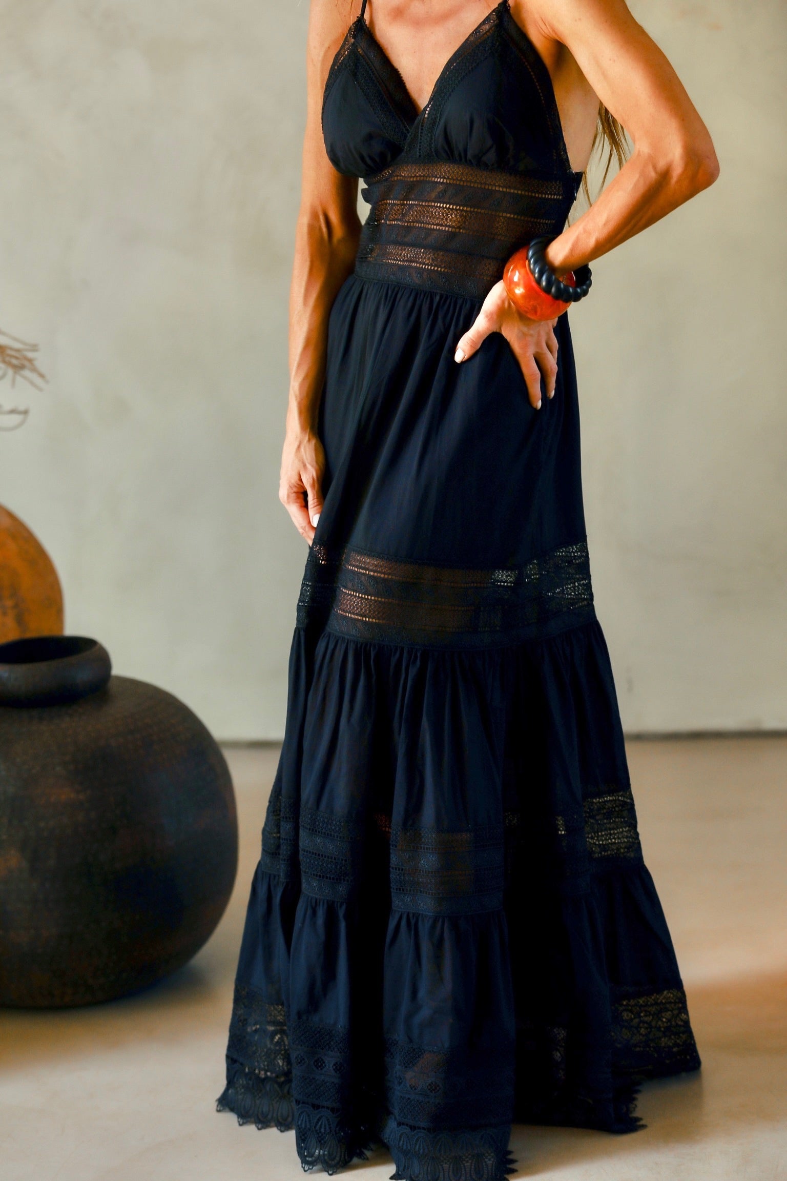 Vestido De Alcinha Em Cambraia De Algodao Com Entremeio Em Renda