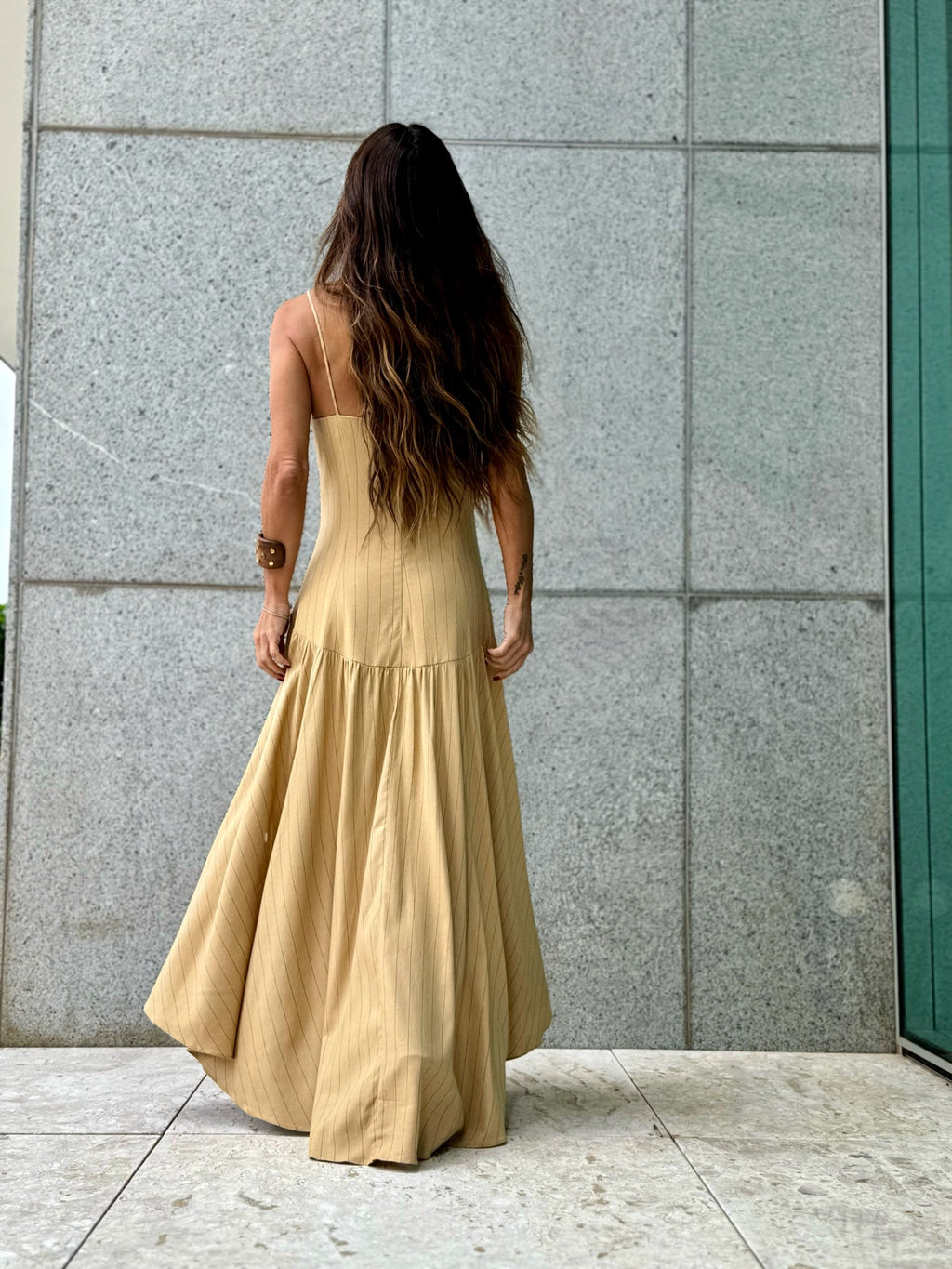 Vestido Mullet Risca De Giz