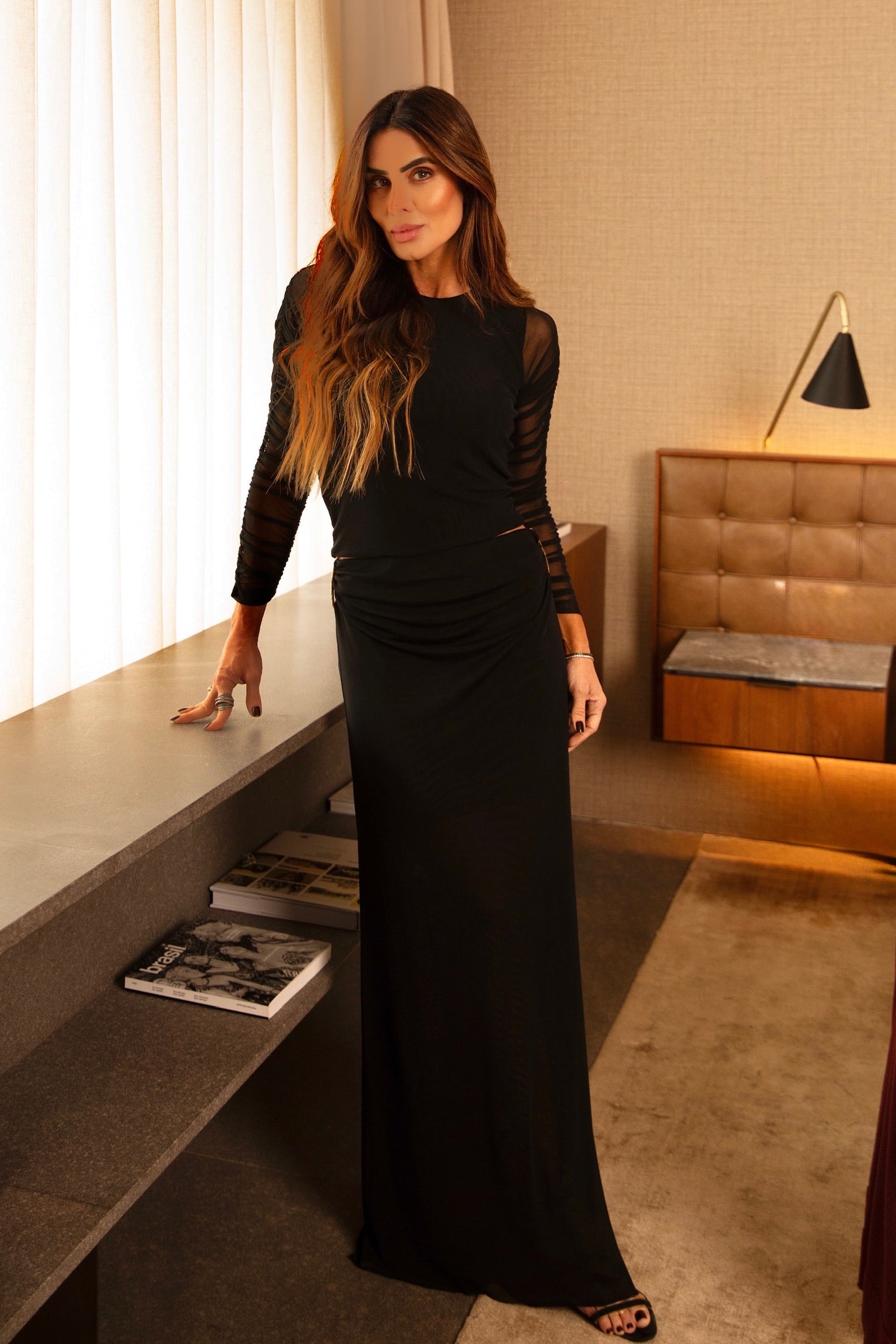 Conjunto Franzido De Tule