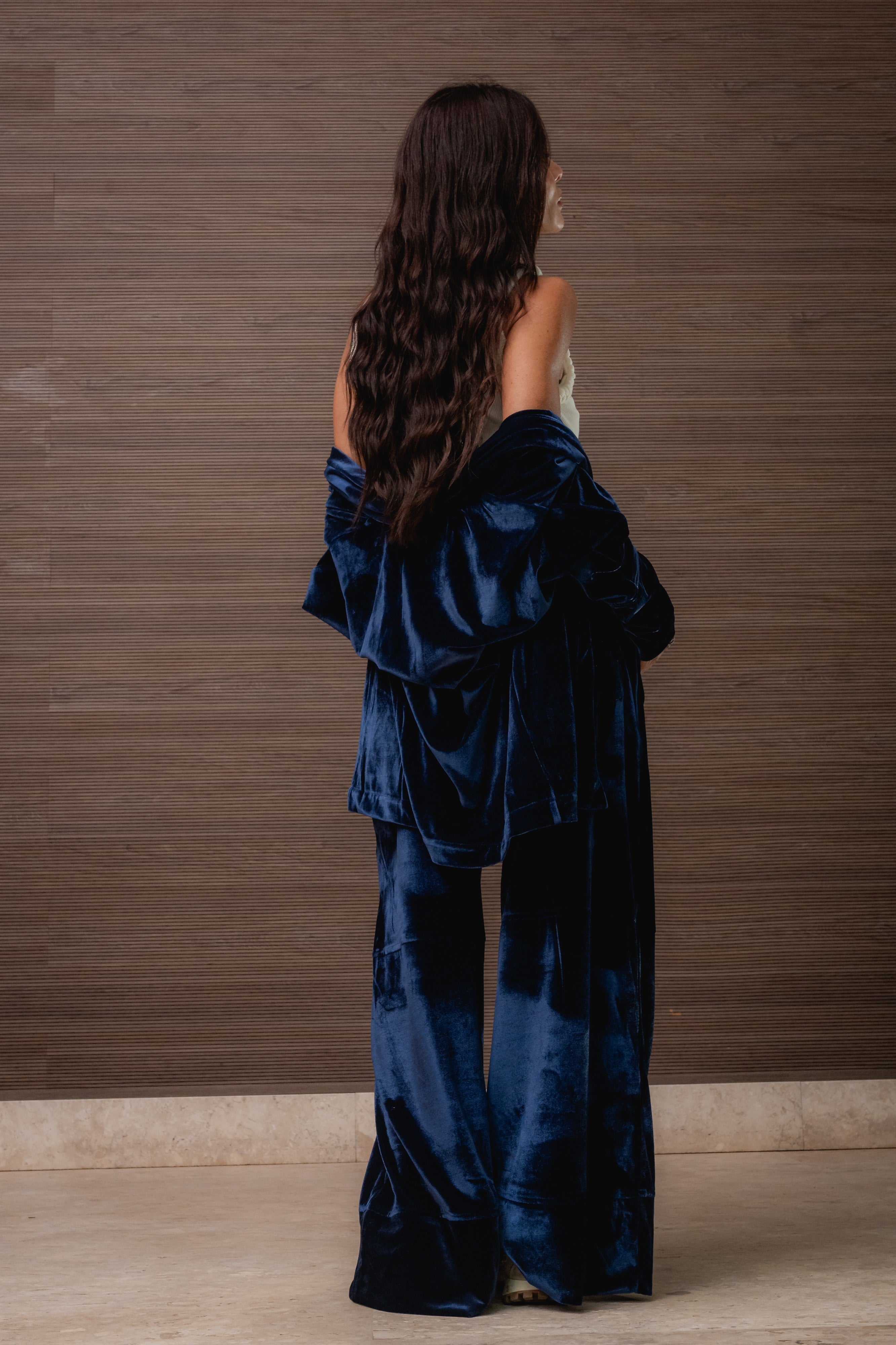 Conjunto Kimono e Pantalona em Veludo
