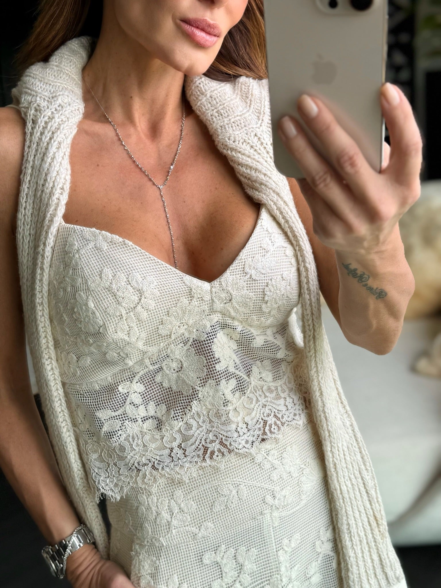 Conjunto Telinha Renda Calça E Top