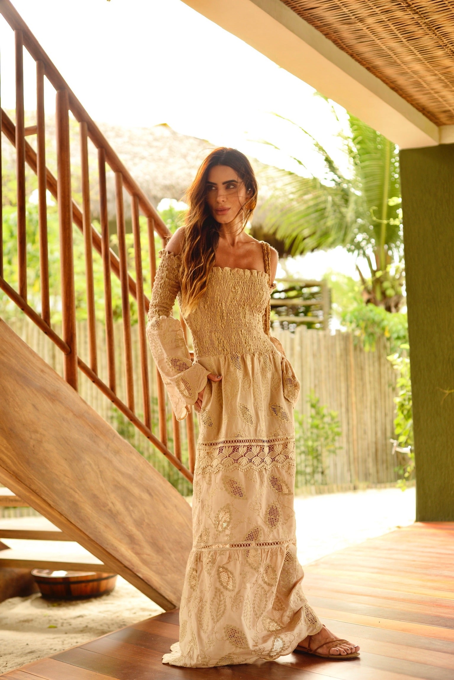 Vestido Laise Com Lastex Ombro A Ombro