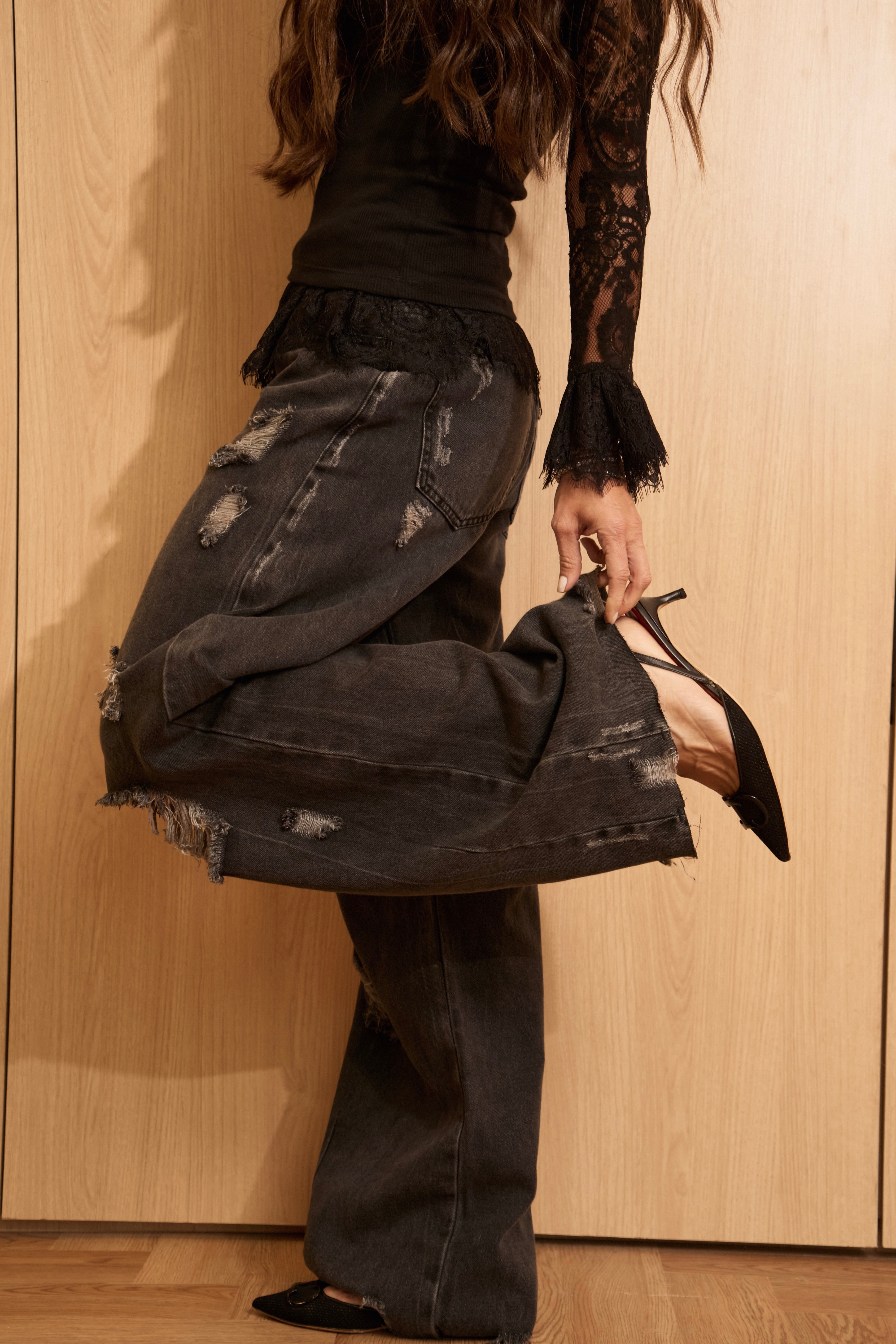 Calça Jeans black destroyed