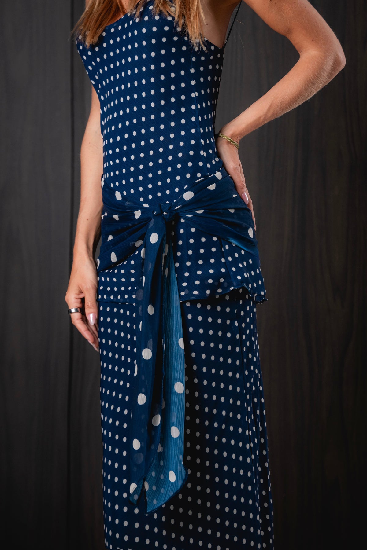 Conjunto Saia e Blusa de Alcinha em Chiffon de Seda